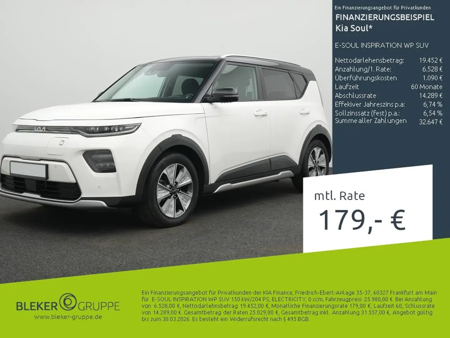 Kia Soul E-SOUL INSPIRATION WP SUV Blanc - 1