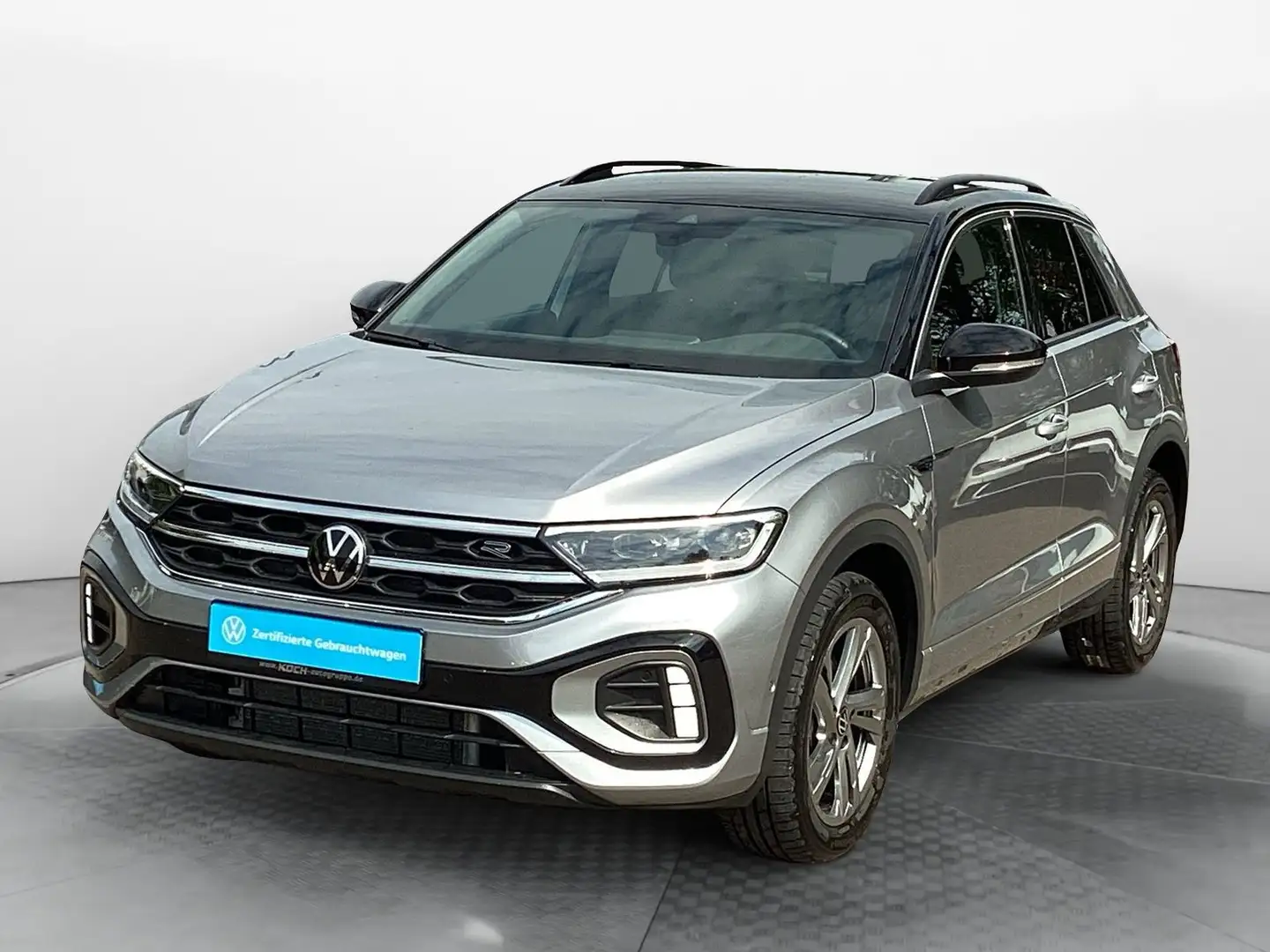 Volkswagen T-Roc 2.0TDI R-Line DSG NAVI AHK LED SHZ KLIMA Silber - 2