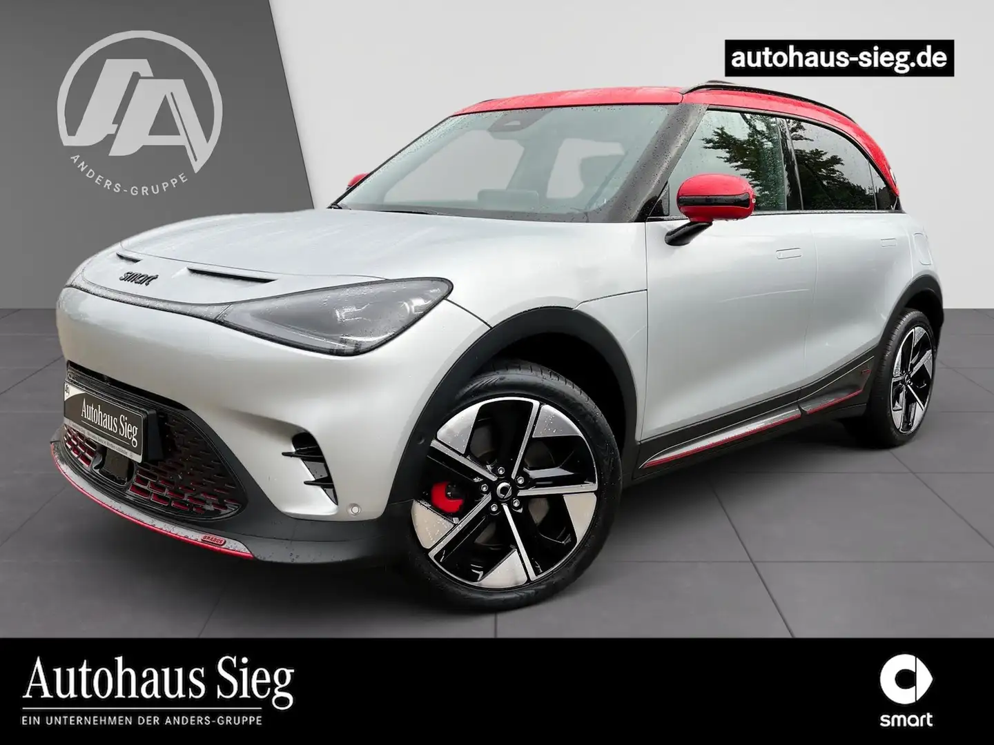 smart #1 Brabus HUD+Pano+LED+ACC+360+beats+Key+Navi+ Silber - 1