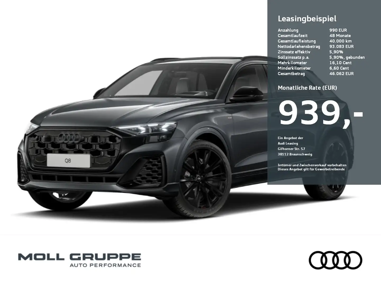 Audi Q8 SUV 55 TFSI e quattro 290 kW tiptronic AHK Grau - 1