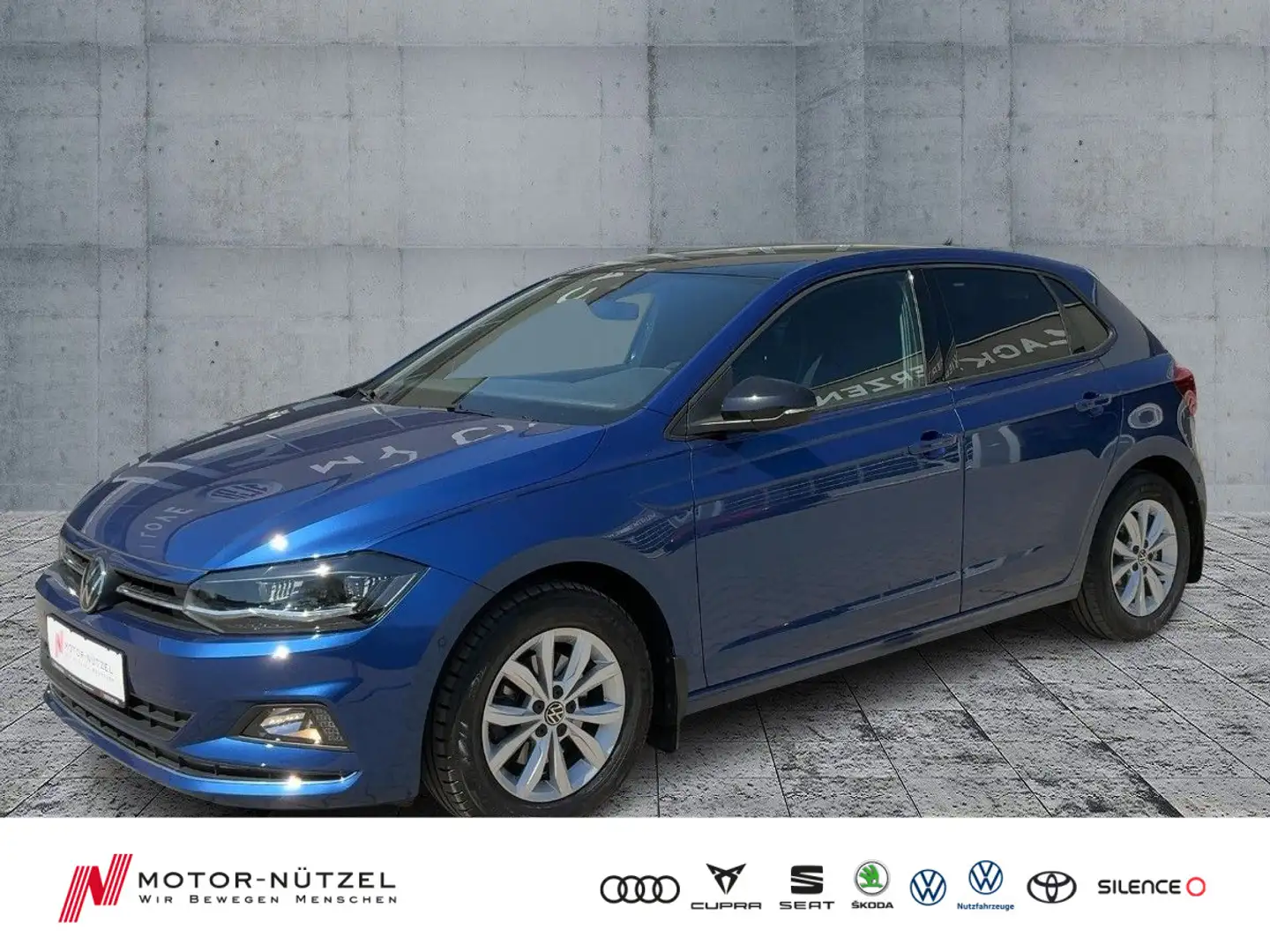 Volkswagen Polo 1.0 TSI DSG HIGHLINE LED+NAV+ACC+SHZ+RFK+VC Blau - 1