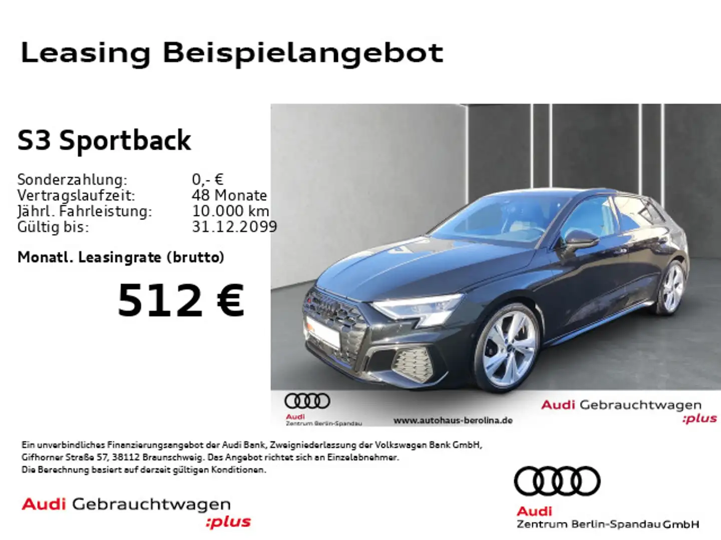 Audi S3 *MATRIX*B&O*Opt.-Schwarz+*NAV+*ACC* Чёрный - 1