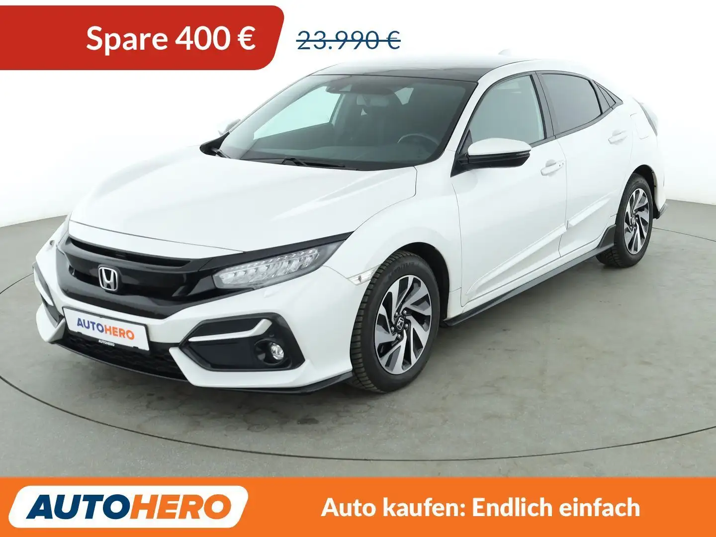 Honda Civic 1.5 VTEC Sport Plus*NAVI*LED*ACC*CAM*PDC*SHZ* Белый - 1