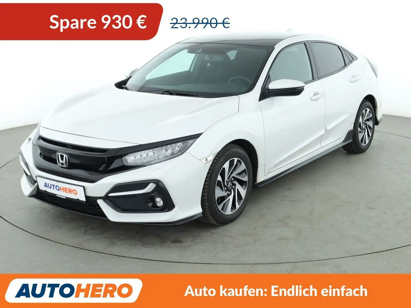 Honda Civic 1.5 VTEC Sport Plus*NAVI*LED*ACC*CAM*PDC*SHZ* Wit - 1