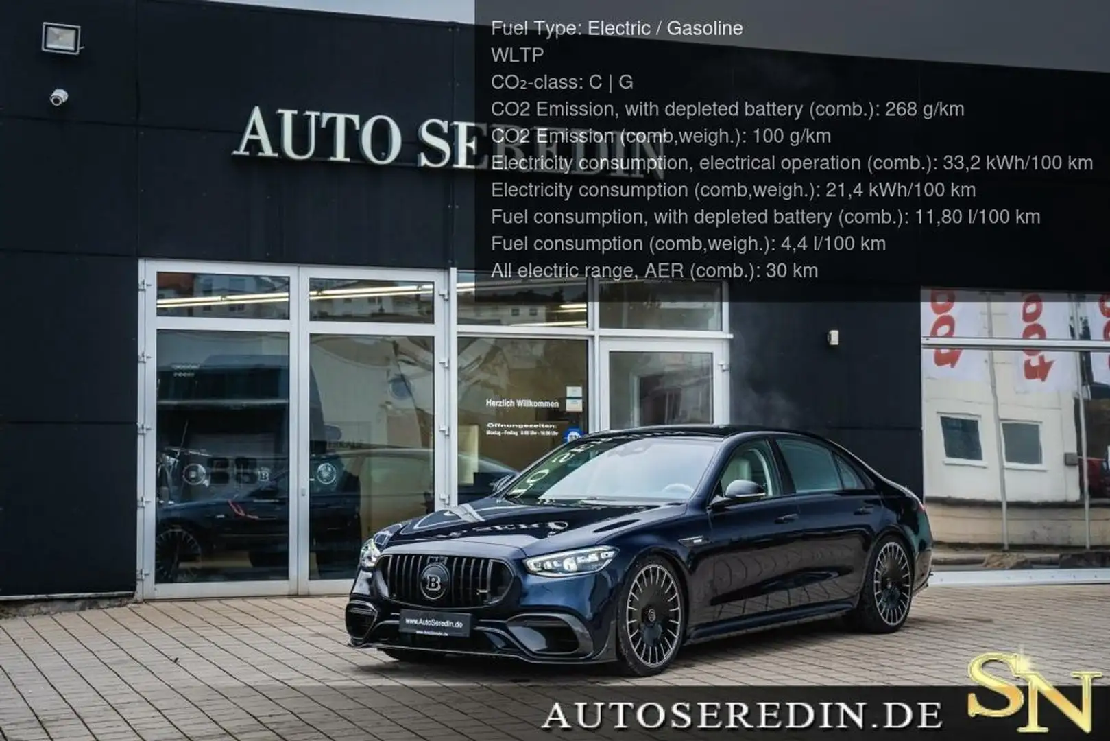 Mercedes-Benz S 63 AMG BRABUS B930 CARBON+4SEATS+FRIDGE+4D Azul - 1