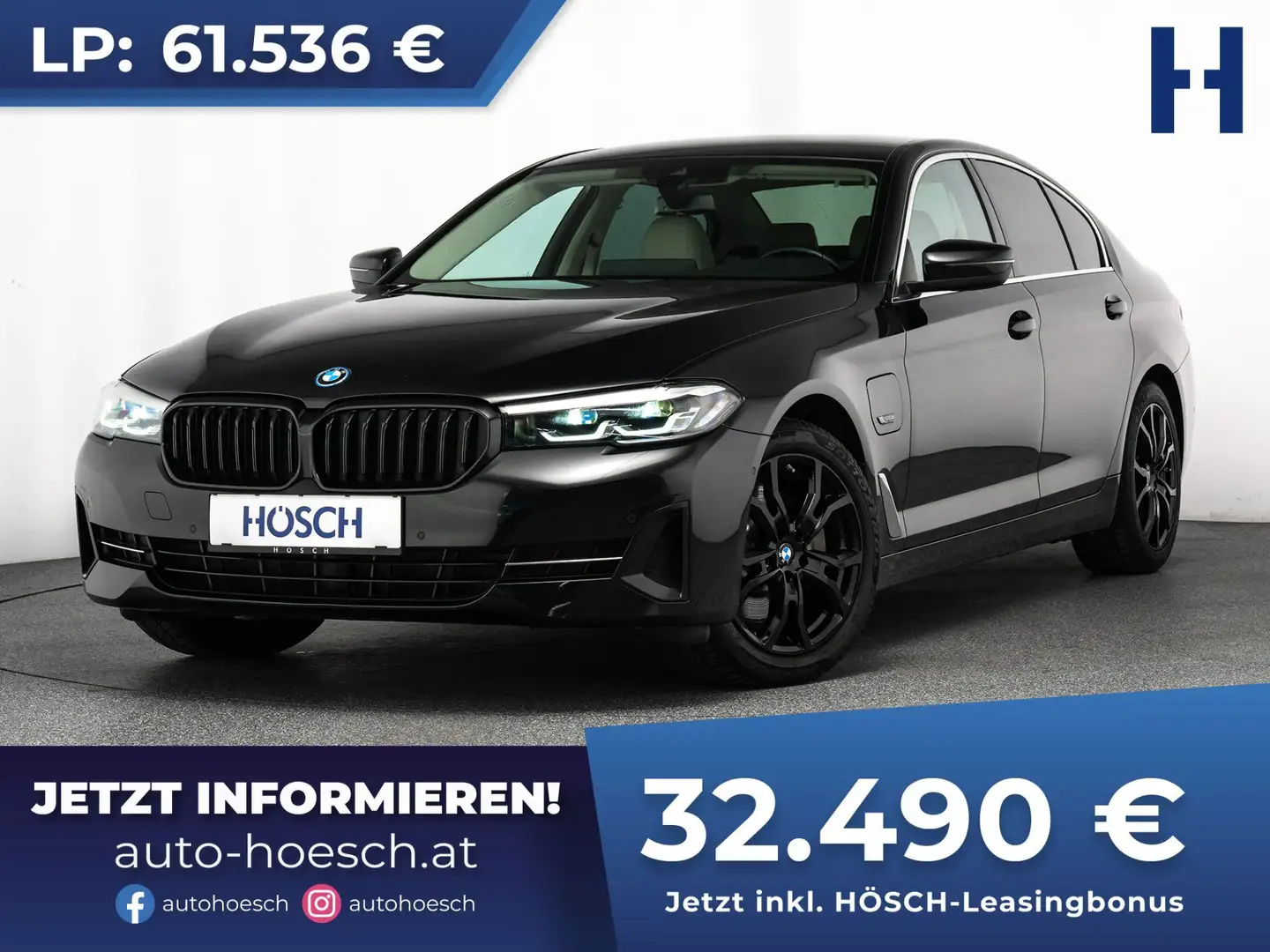 BMW 520 e PHEV LEDER LIVE PROF KAMERA SCHNÄPPCHEN Schwarz - 1