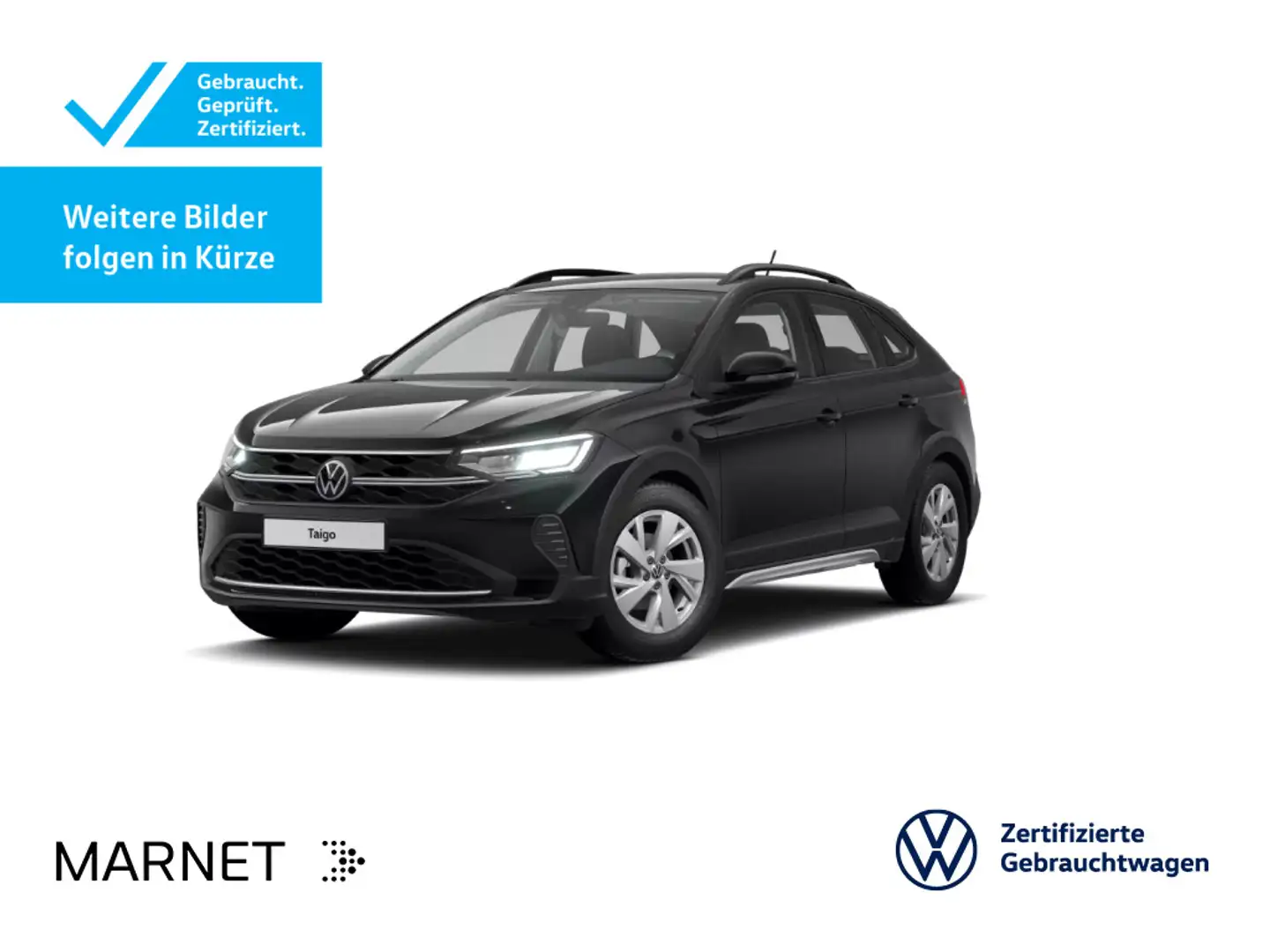 Volkswagen Taigo 1.0 TSI Life *AHK*Kamera*SHZ*LED*ASG*APP-C Schwarz - 1