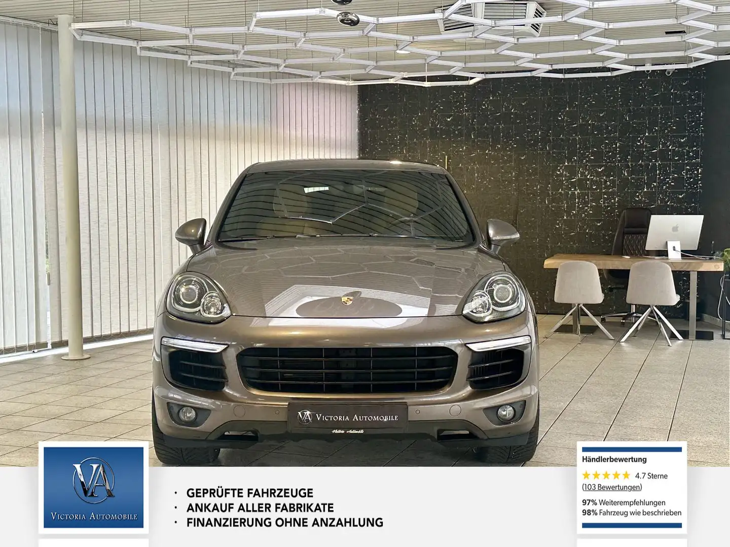 Porsche Cayenne Diesel 2 Hand, Super Ausstattung, Service neu. Braun - 2