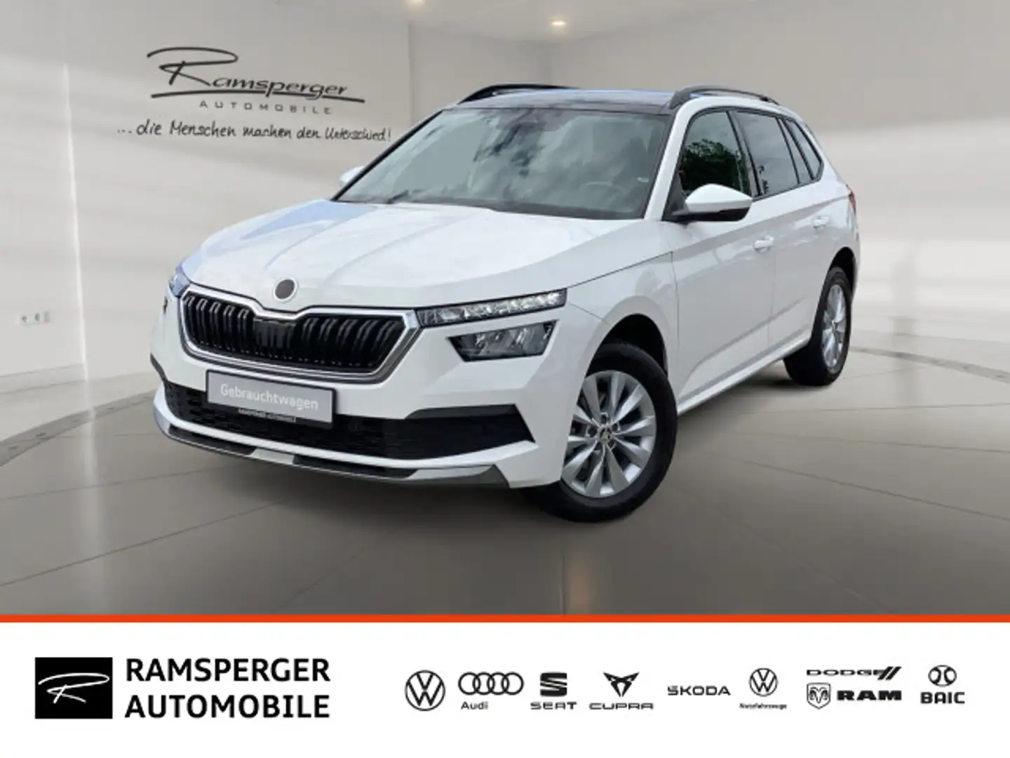 Skoda Kamiq 1.0 TSI DSG Ambition ACC LED Pano Kamera A Blanc - 1
