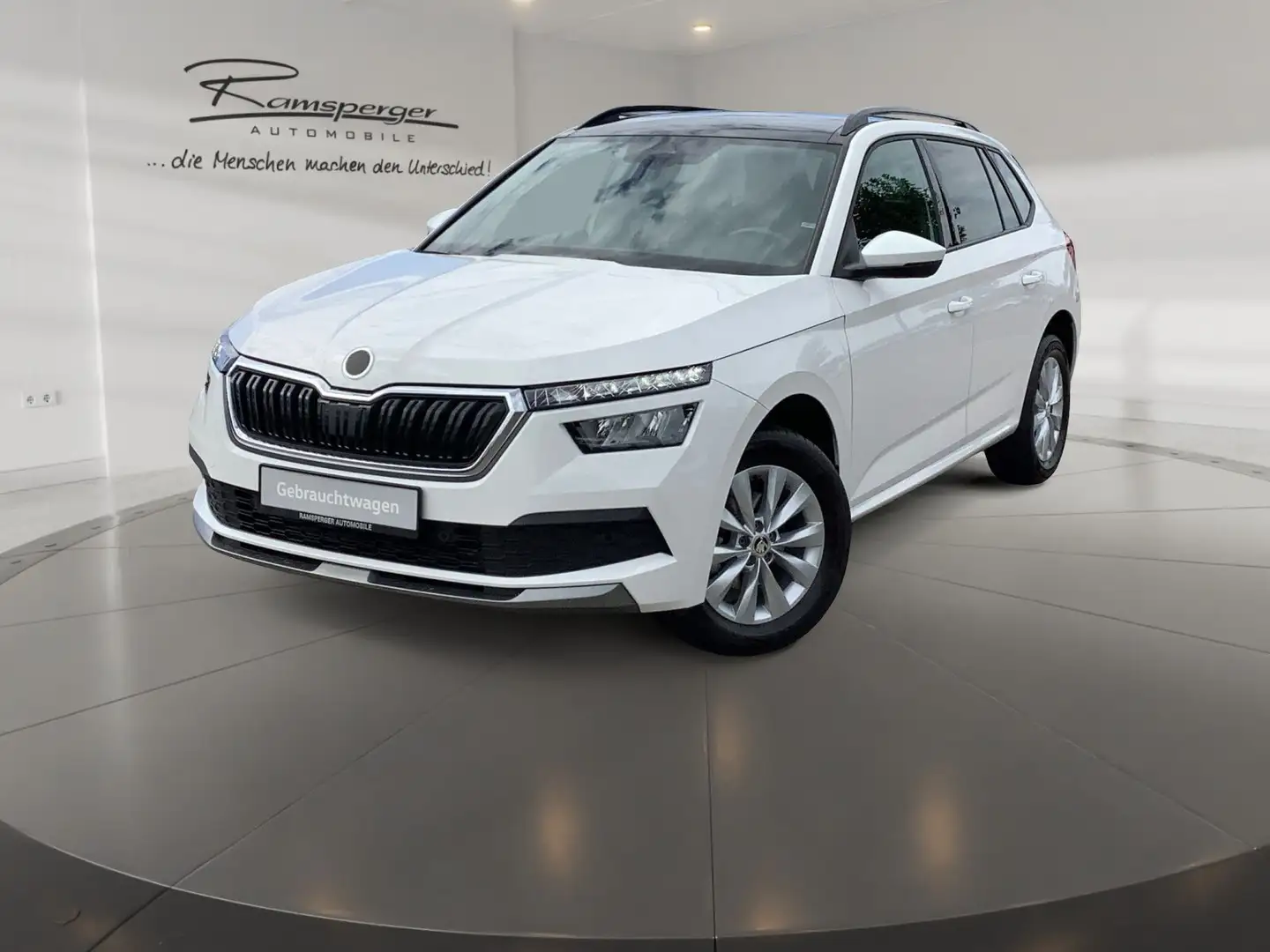 Skoda Kamiq 1.0 TSI DSG Ambition ACC LED Pano Kamera A Blanc - 2
