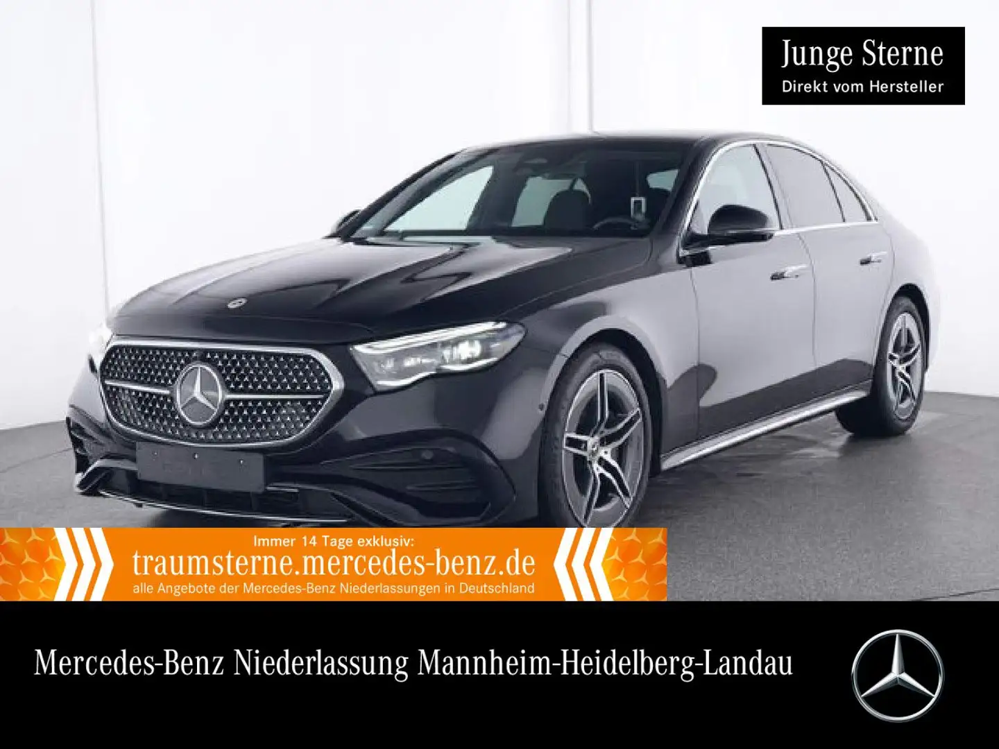 Mercedes-Benz E 450 4M AMG 360° Distr. Spurhalt-Ass Totwinkel 9G Schwarz - 1