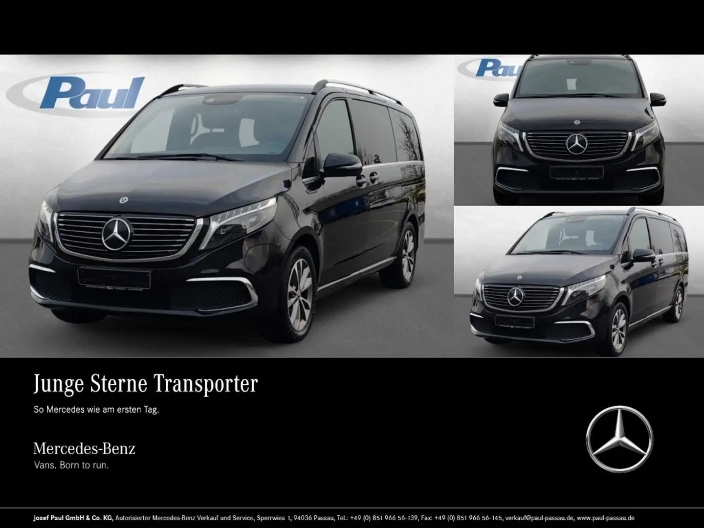 Mercedes-Benz EQV 300 Avantgarde Airmatic+Pano+el.Sitz+Kühlfach Schwarz - 1