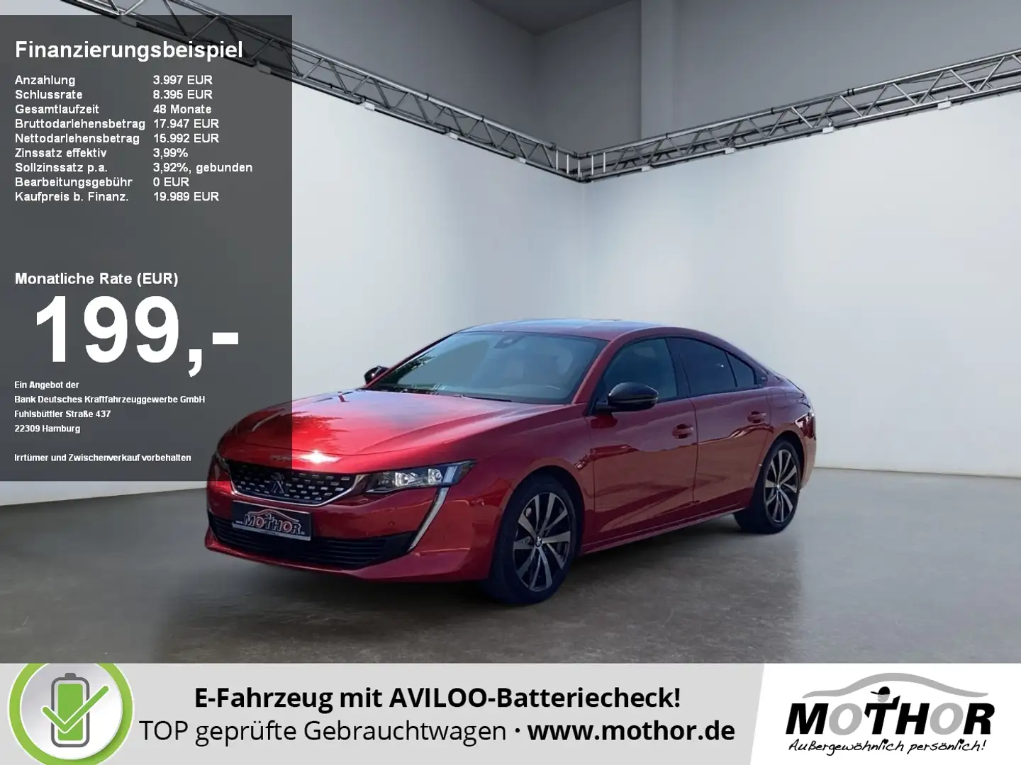 Peugeot 508 PHEV Automatik AHK Rot - 1