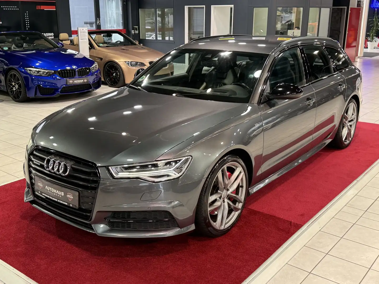 Audi A6 3.0 TDI quattro competition +HEADUP+AHK+NAVI+ Gris - 1