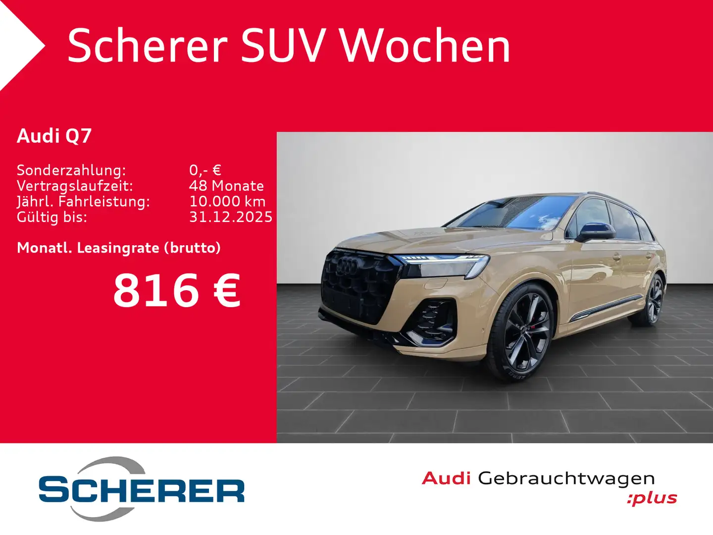 Audi Q7 S-Line 50TDI quattro AHK NAVI STD.HEI. HUD Gold - 1