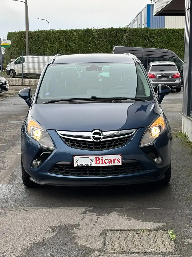 Opel Zafira Tourer 1.4i 💎 7 PLACES ✅ NAVI S-CUIR CAPTEUR Av Ar C Bleu - 2