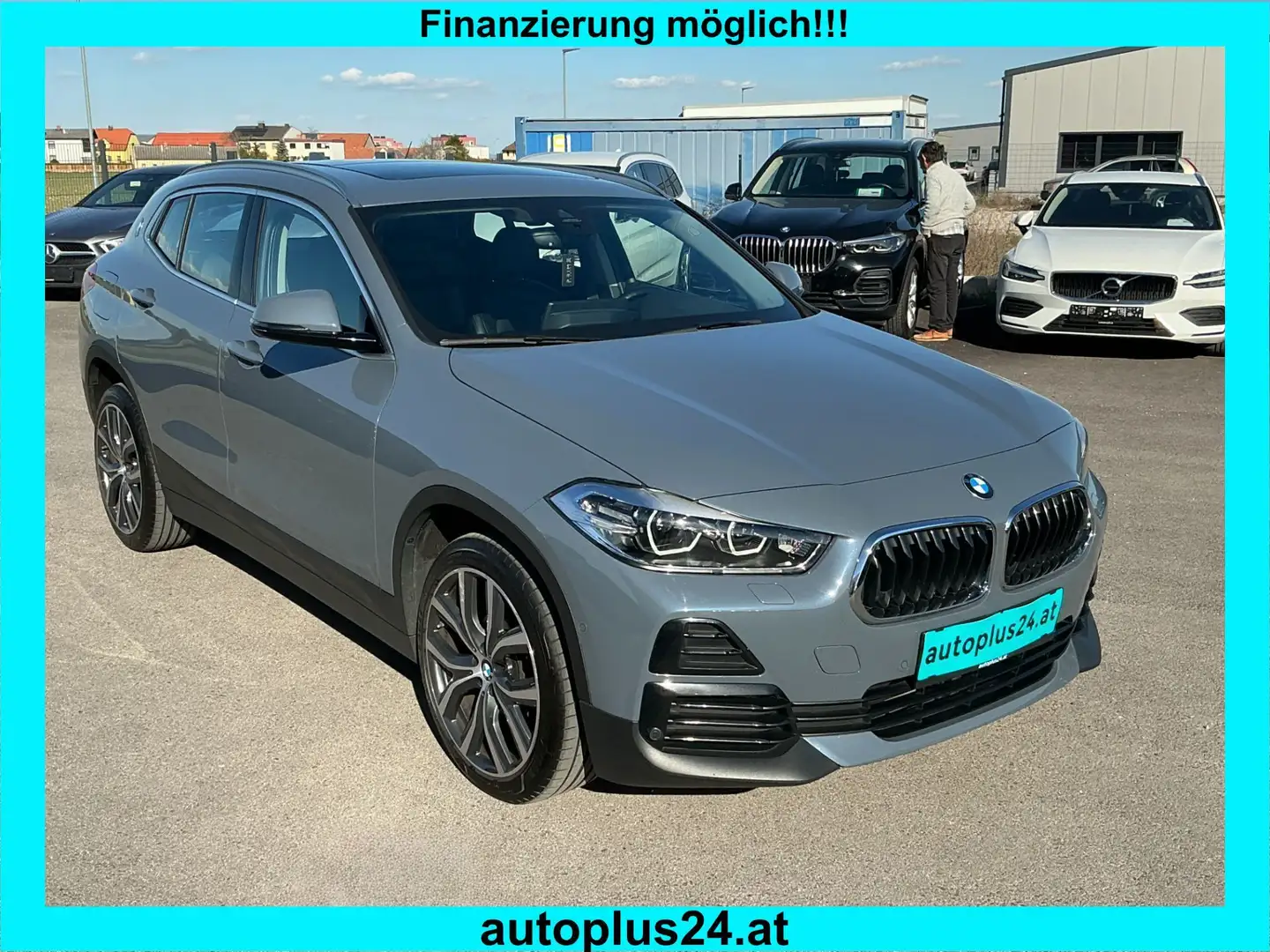 BMW X2 sDrive 16d Aut. *HEAD-UP *LEDER *PANORAMA Silber - 1