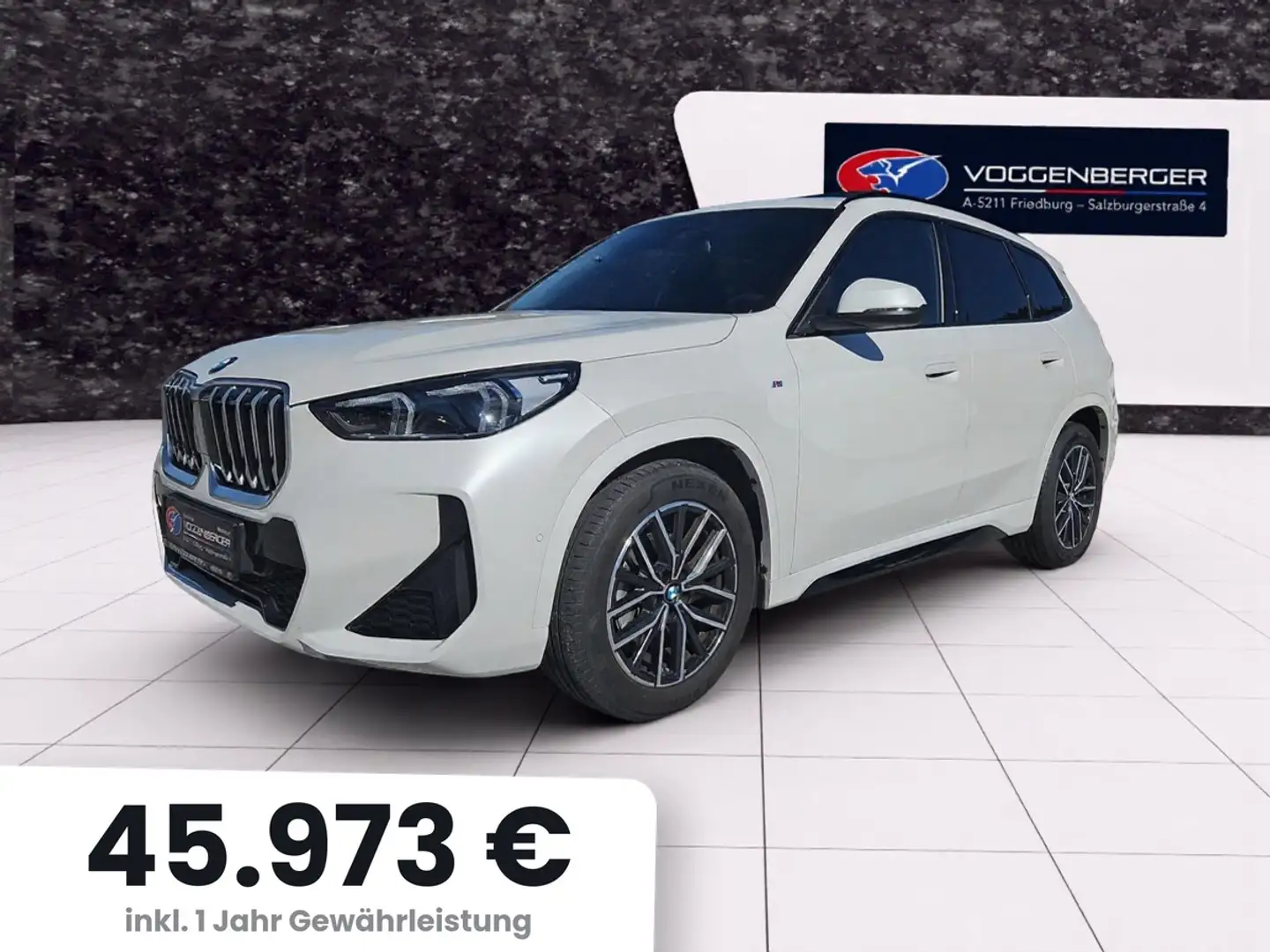 BMW X1 20 d sDrive M Sport AHK Sh Led RK Weiß - 1