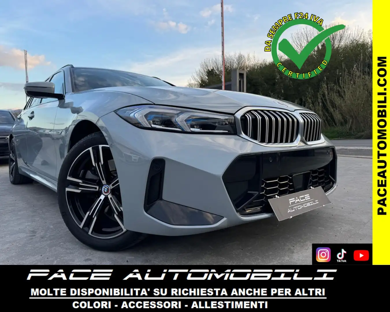 BMW 330 e XDRIVE M SPORT M-SPORT MSPORT CURVED LED 18" ACC Bianco - 1