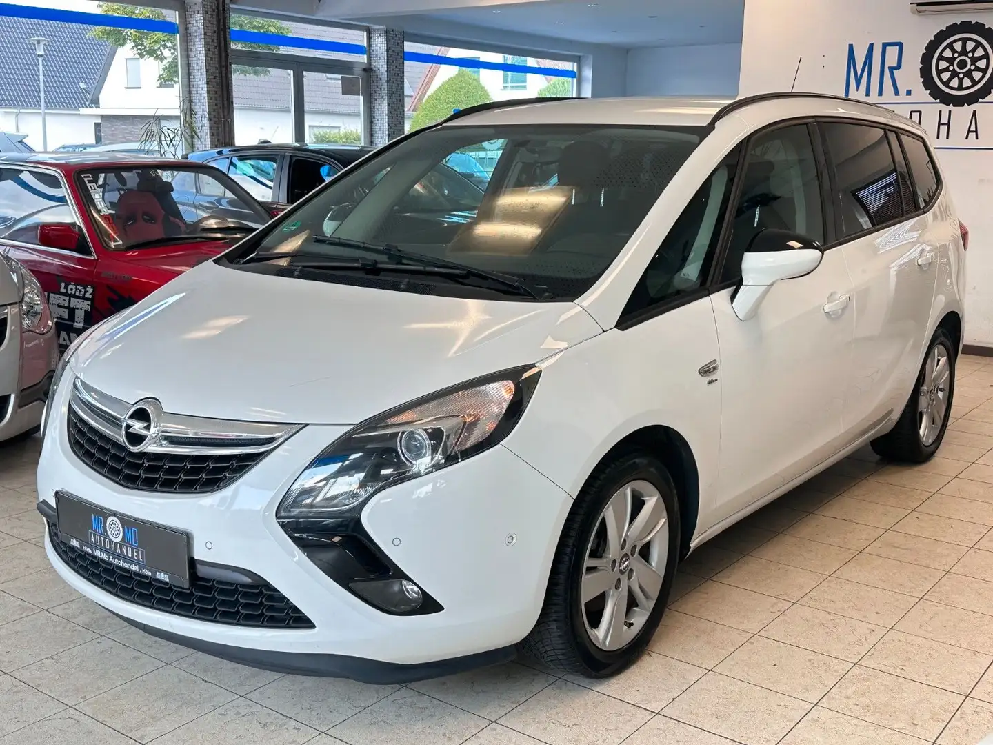 Opel Zafira Tourer °Klima°2.Hand°Euro6°El.Fenster°Expo Weiß - 2