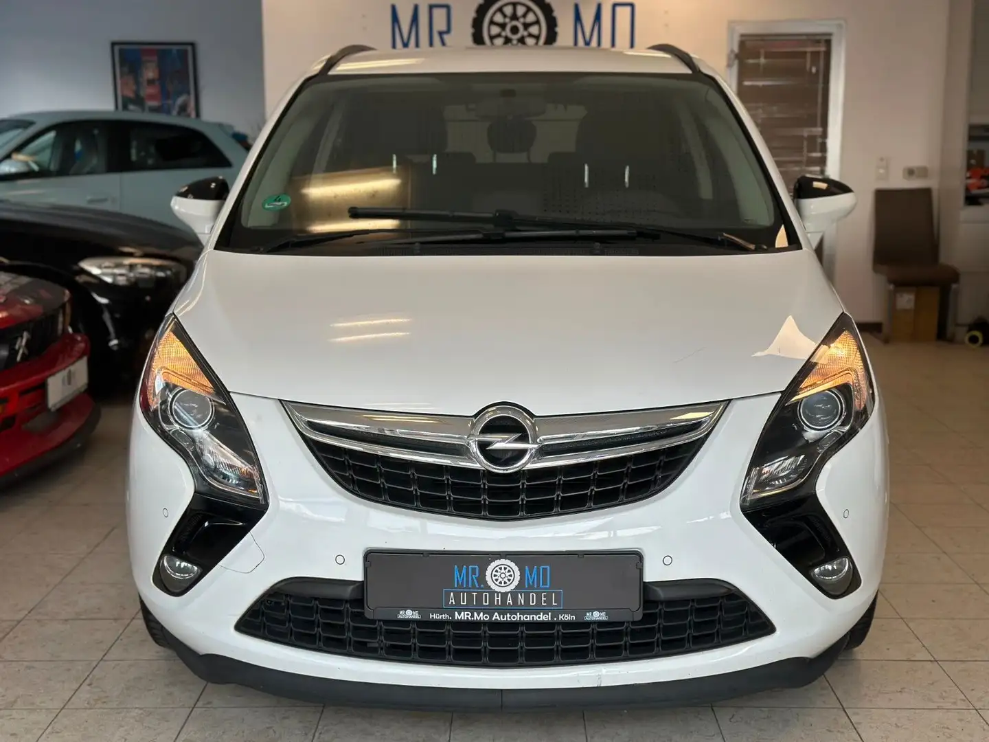 Opel Zafira Tourer °Klima°2.Hand°Euro6°El.Fenster°Expo Weiß - 1