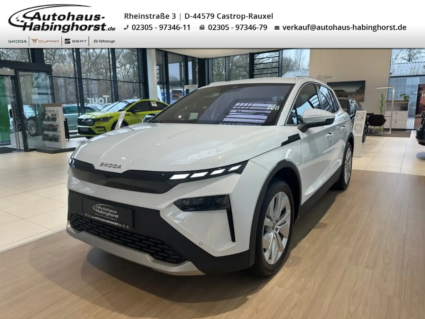 Skoda Elroq 85 - 82 kWh Head-Up Canton Kessy Kamera Matrix Weiß - 1