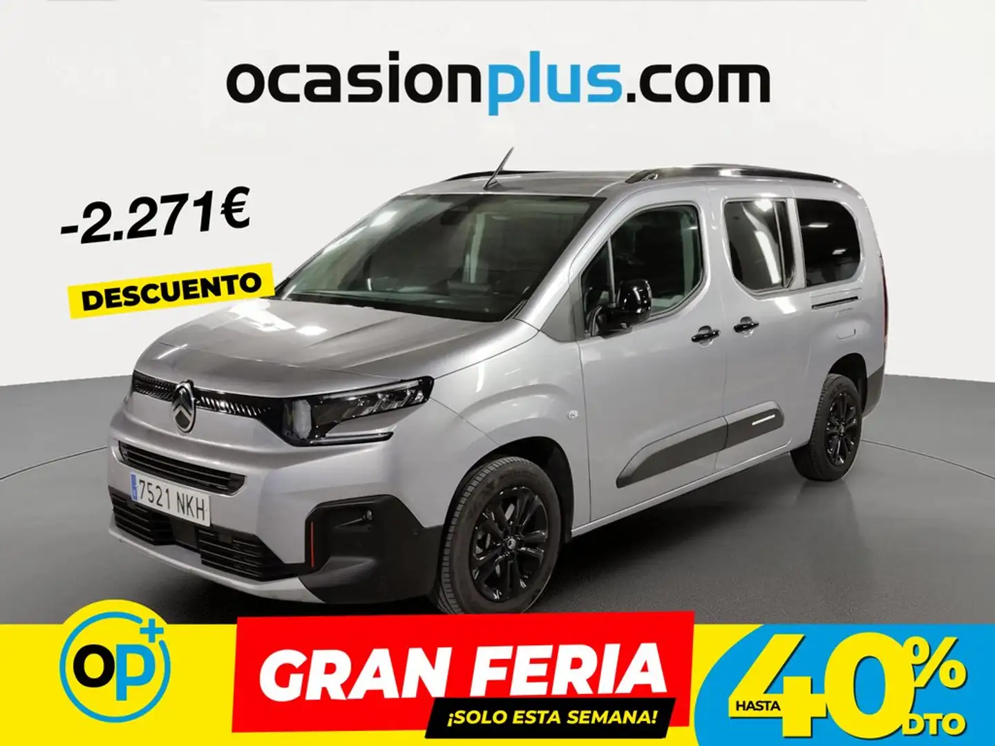 Citroen Berlingo Combi BlueHDi S&S Talla XL Plus 100 Gris - 1