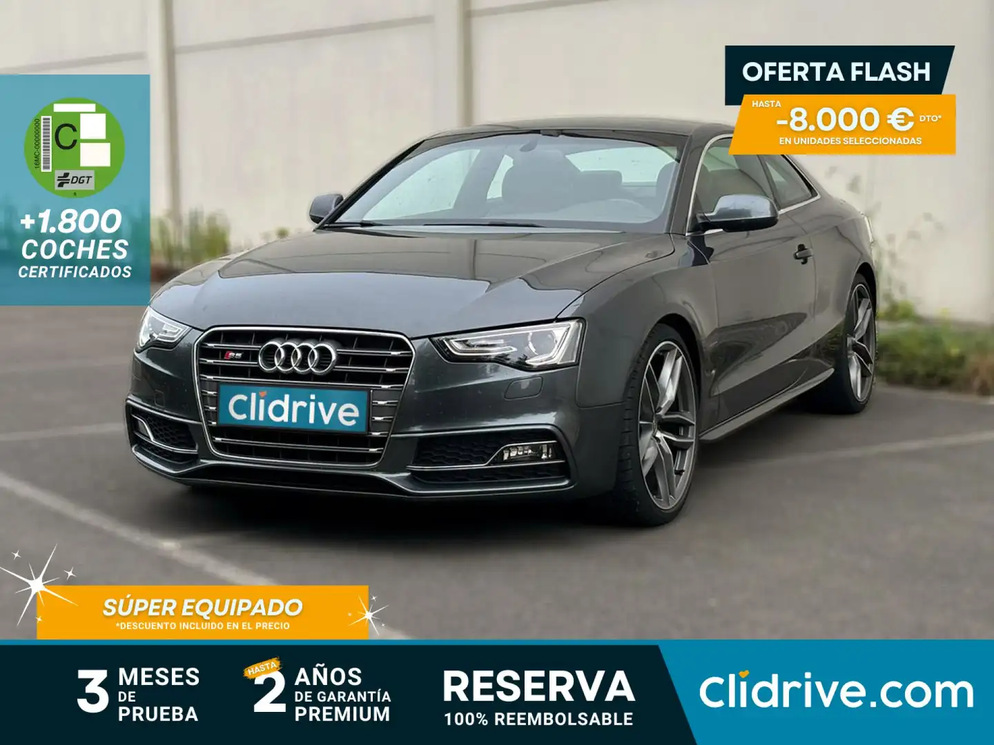 Audi S5 Coupé 3.0 TFSI 333cv quattro Stronic Gris - 1