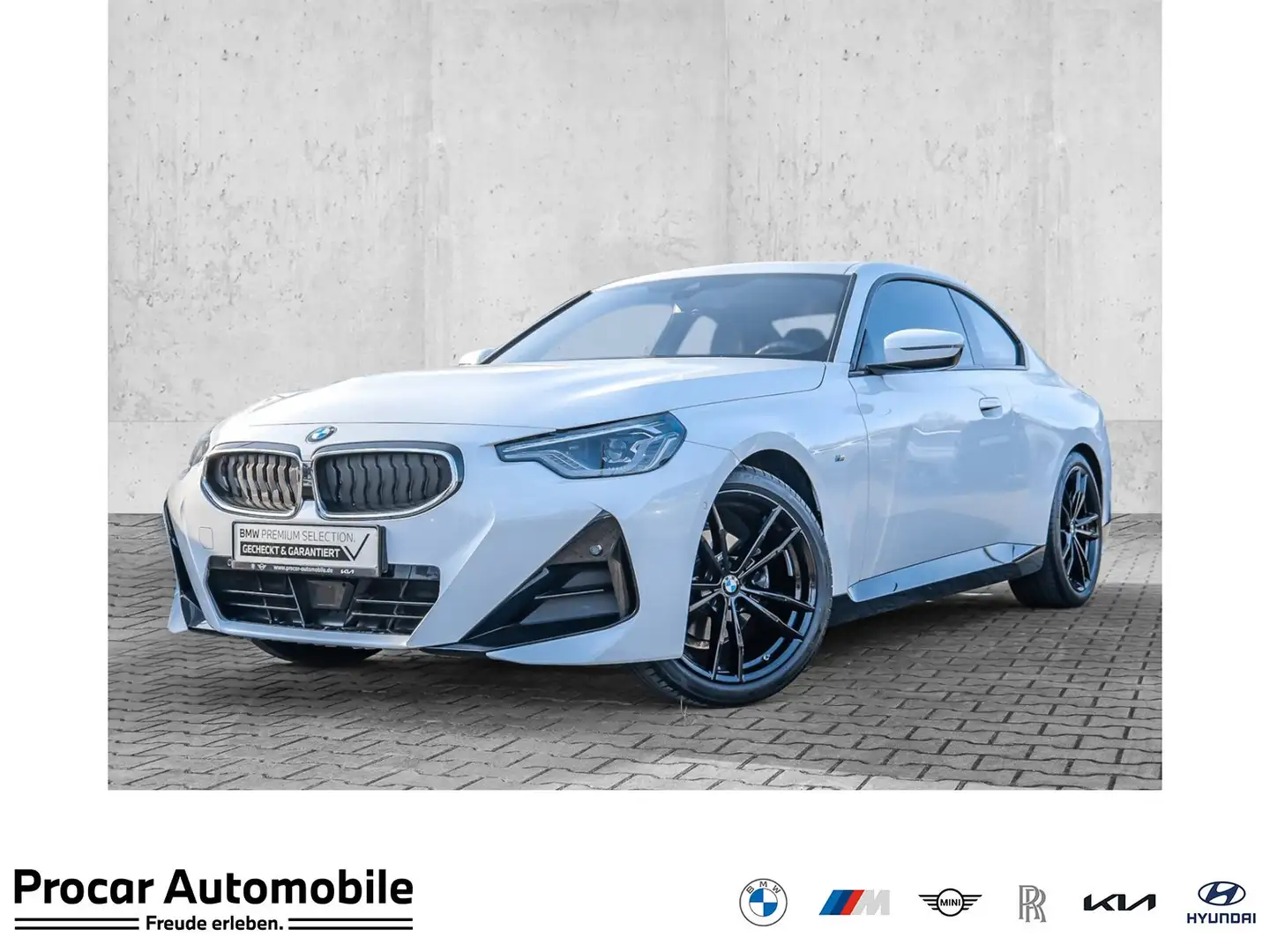 BMW 220 d Coupé M Sport SAG LC+ HiFi LED GRA DRASS Weiß - 1