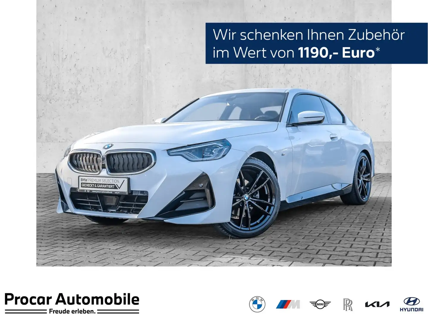 BMW 220 d Coupé M Sport SAG LC+ HiFi LED GRA DRASS Wit - 1