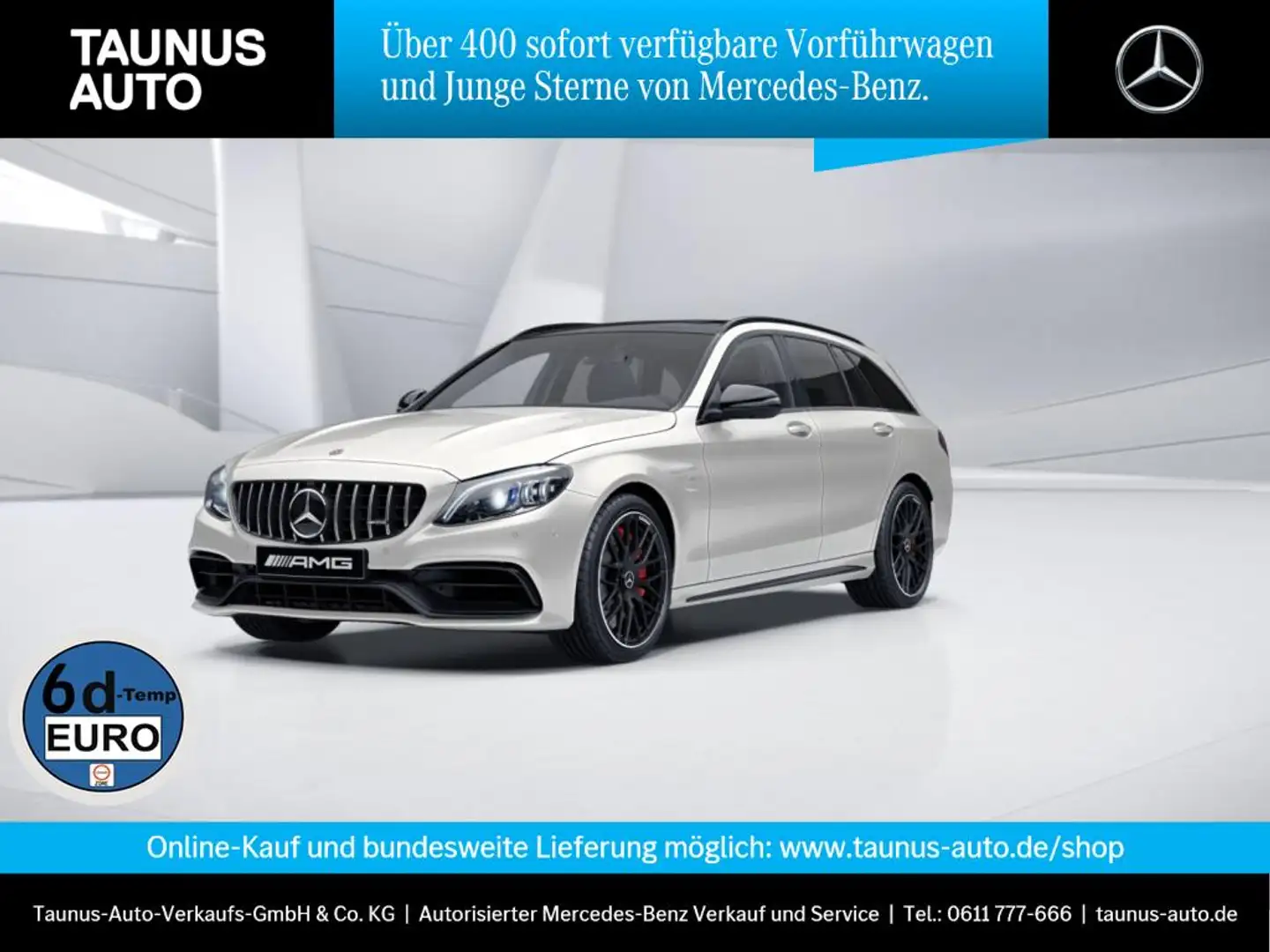 Mercedes-Benz C 63 AMG S T PANO COMAND NIGHT DISTRONIC BURMESTER Blanc - 1