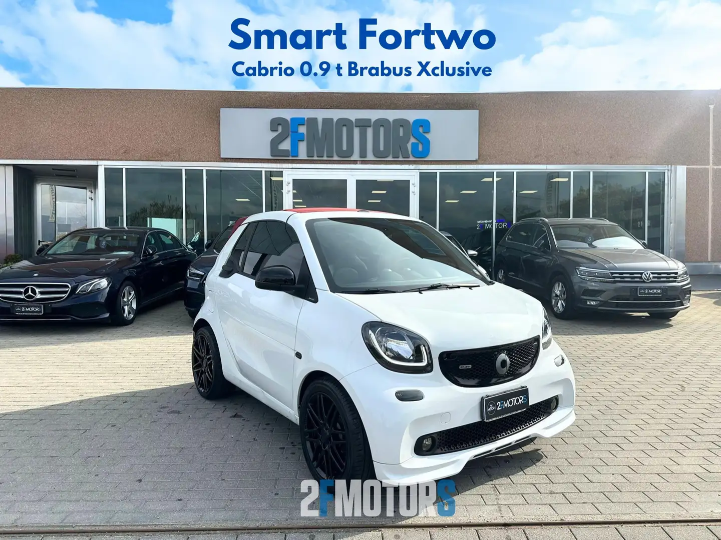 smart forTwo Cabrio 0.9 t Brabus Xclusive 109cv twinamic Bianco - 1