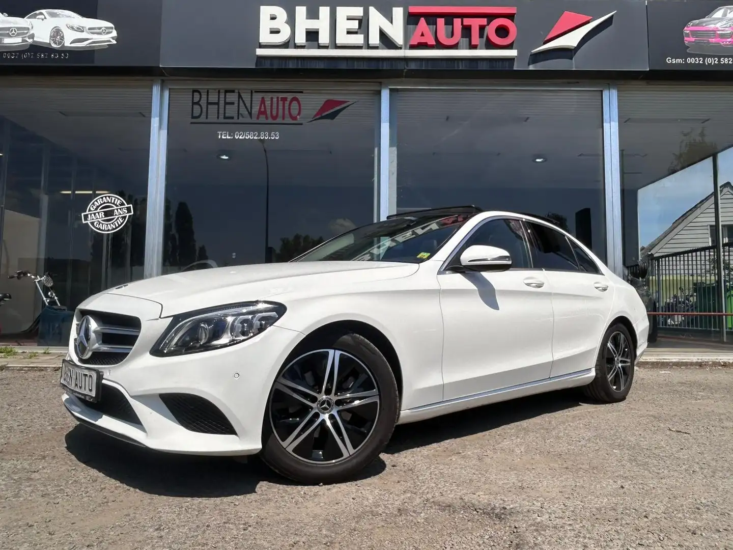 Mercedes-Benz C 180 d/TOIT OUVRANT/AIRCO/NAVI/GARANTIE 12 MOIS Blanc - 1