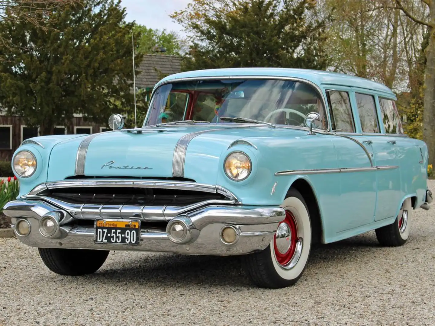 Pontiac Bonneville 870 Station Wagon 1956 Albastru - 1
