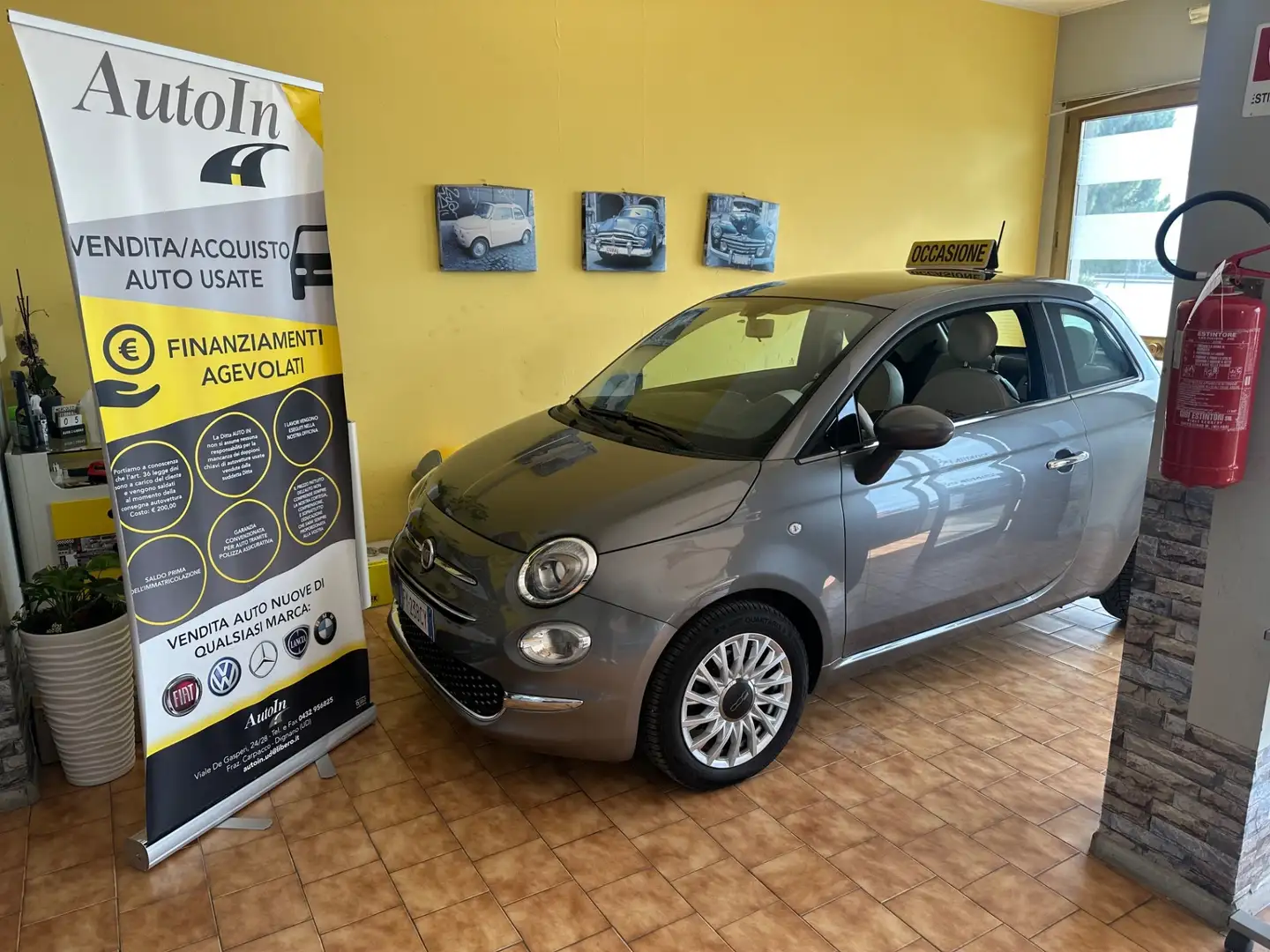 Fiat 500 1.2 Rockstar Gris - 1