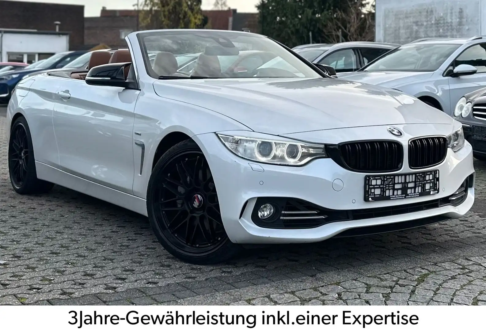 BMW 435 i CABRIO*SPORT-LINE*H&K-HEAD-UP-KAM-TMP-LEDER Weiß - 2
