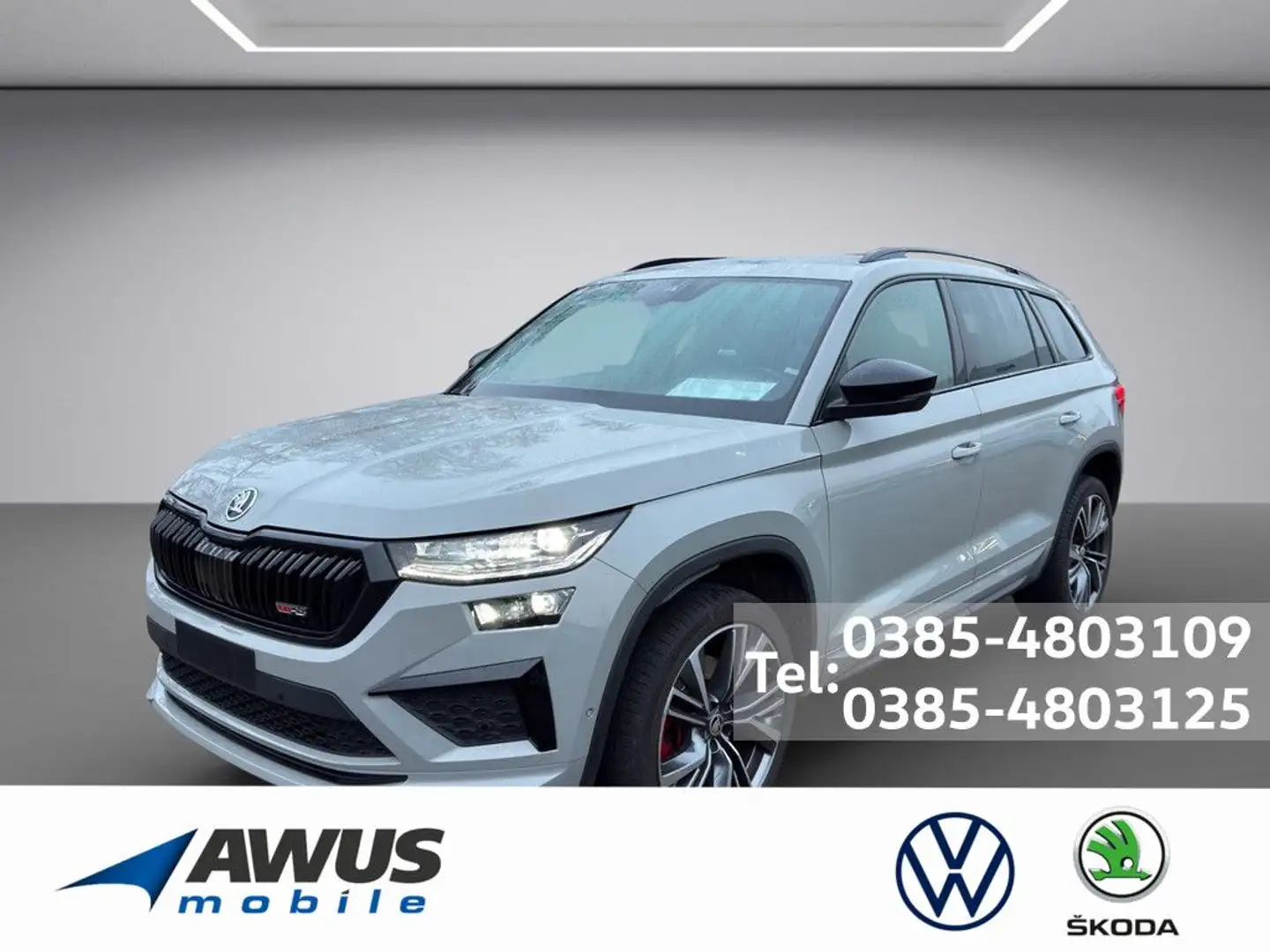 Skoda Kodiaq 2.0TSI DSG 4x4 RS AHK Grau - 1