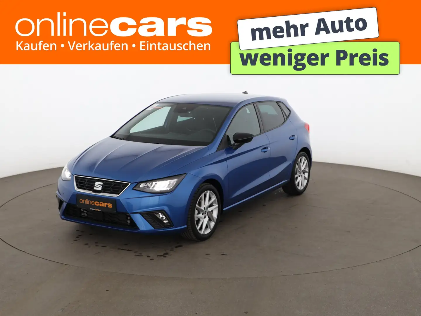 SEAT Ibiza 1.0 TSI FR Aut LED TEMPOMAT LANE-ASSIST PDC Blau - 1
