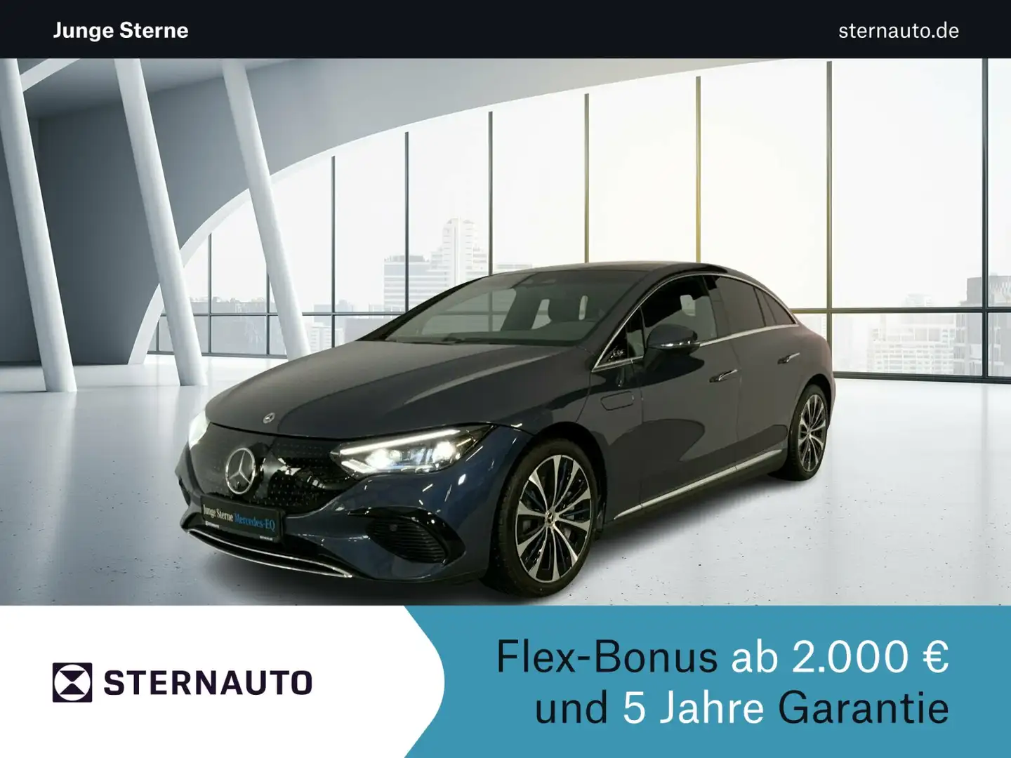 Mercedes-Benz EQE 300 EQE 300 Hyperscreen Pano DigiLight DISTRO Burm3D Blau - 1
