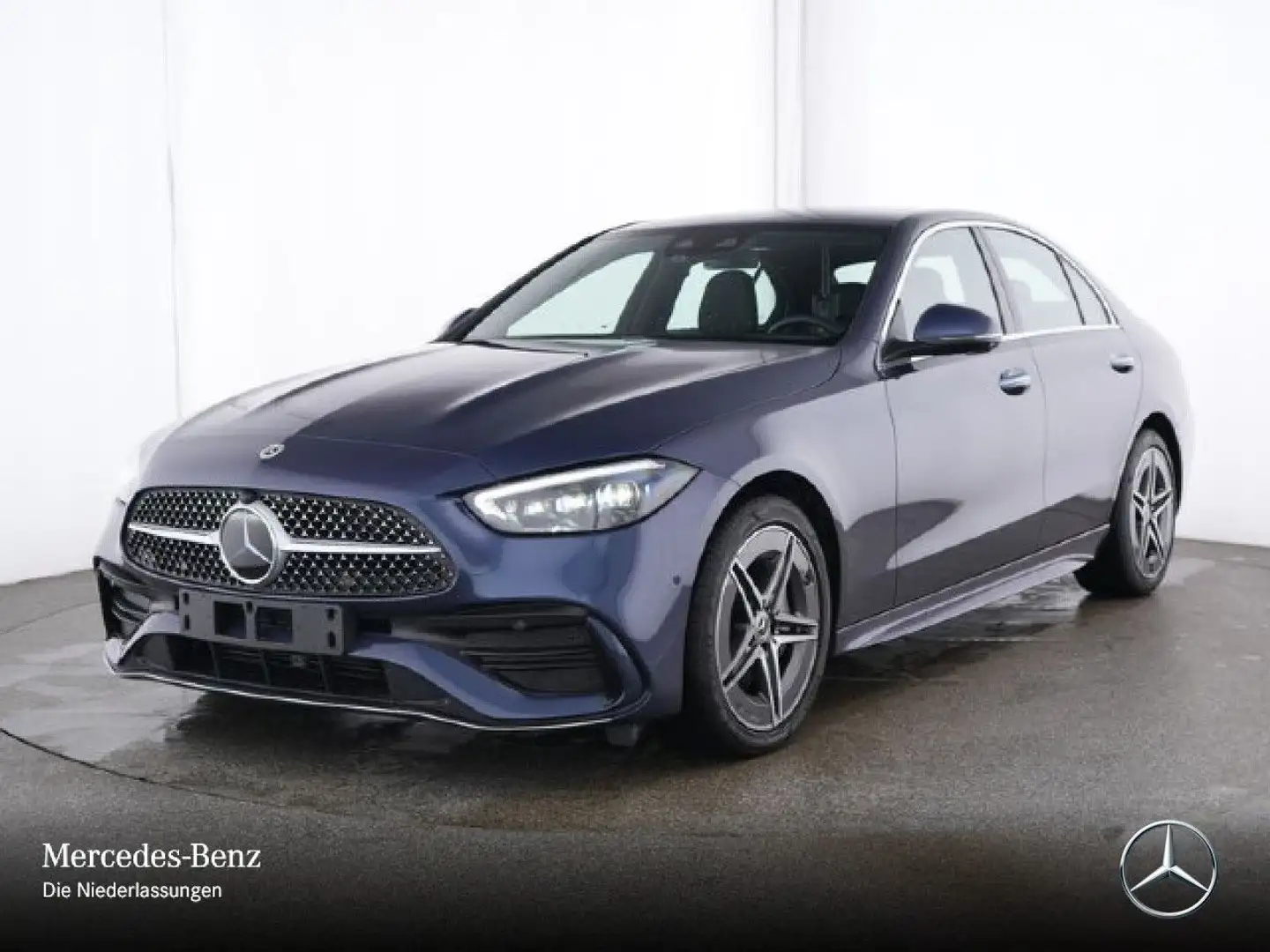 Mercedes-Benz C 220 d 4M AMG+BURMESTER+KEYLESS+9G Bleu - 2