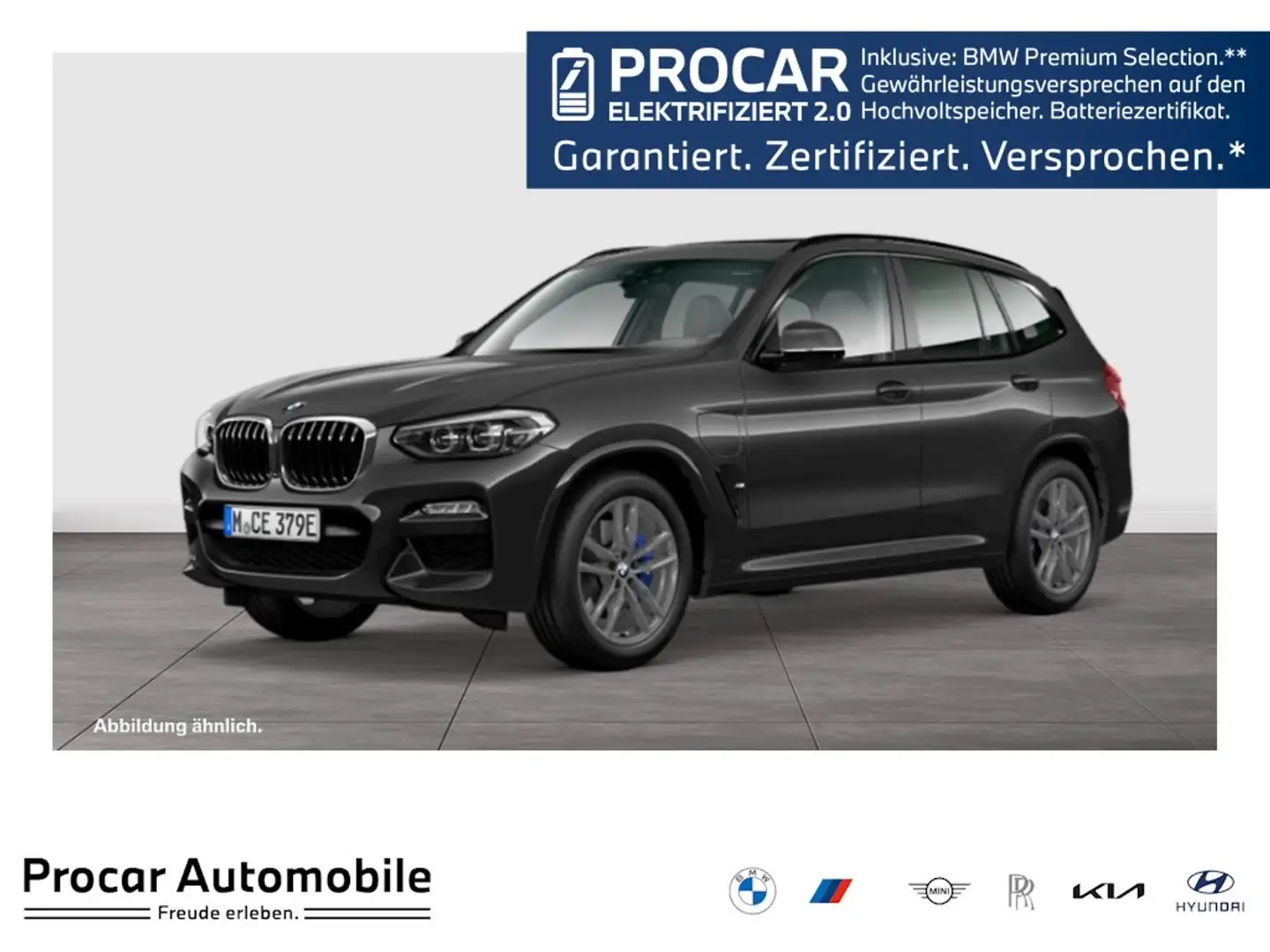 BMW X3 xDrive30e M Sport Pano AHK DA 360° HuD HiFi 19'' Grigio - 1