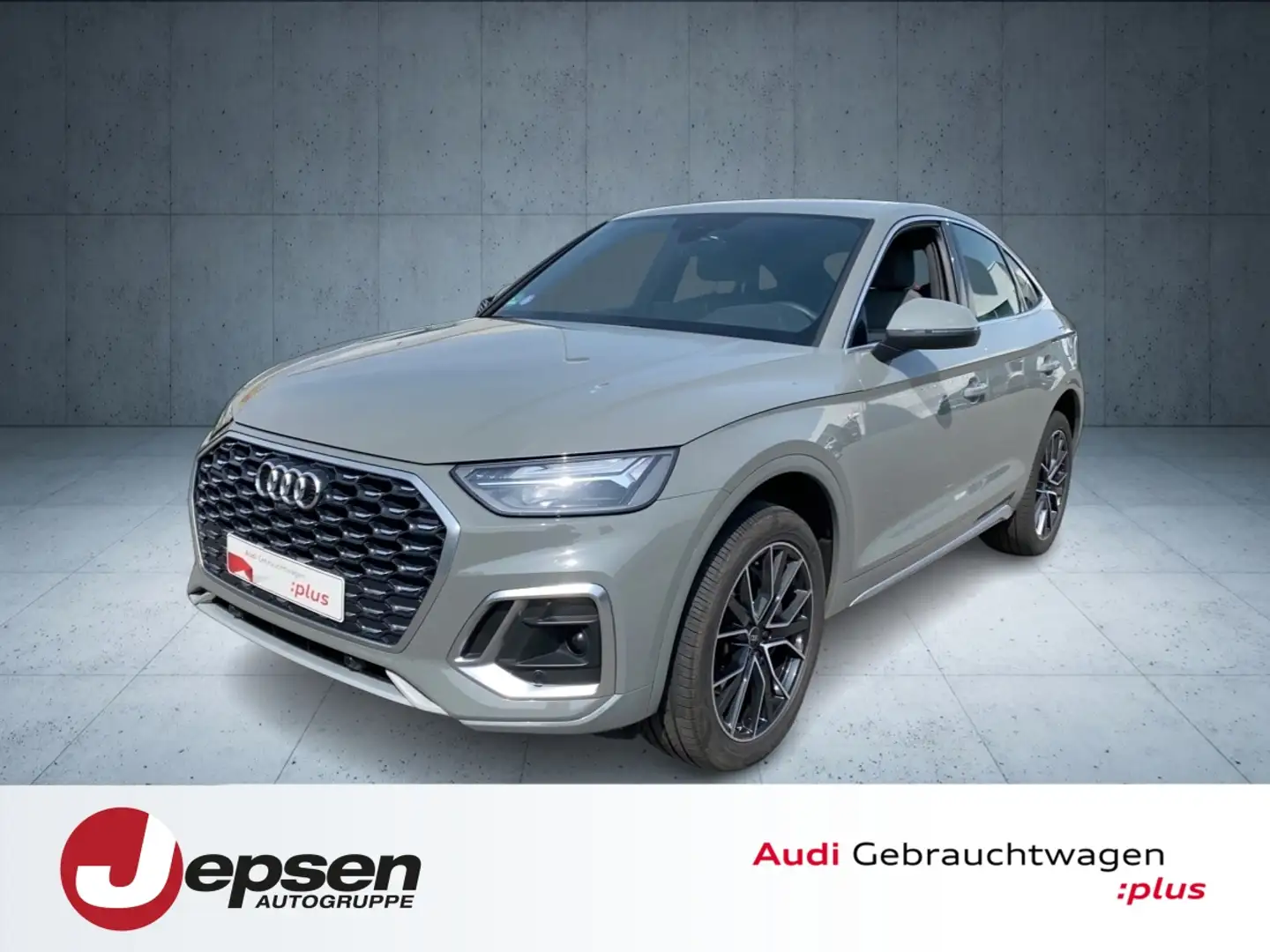 Audi Q5 Sportback 55 TFSI e S line qu S tr. AHK 20 FLA Grijs - 1