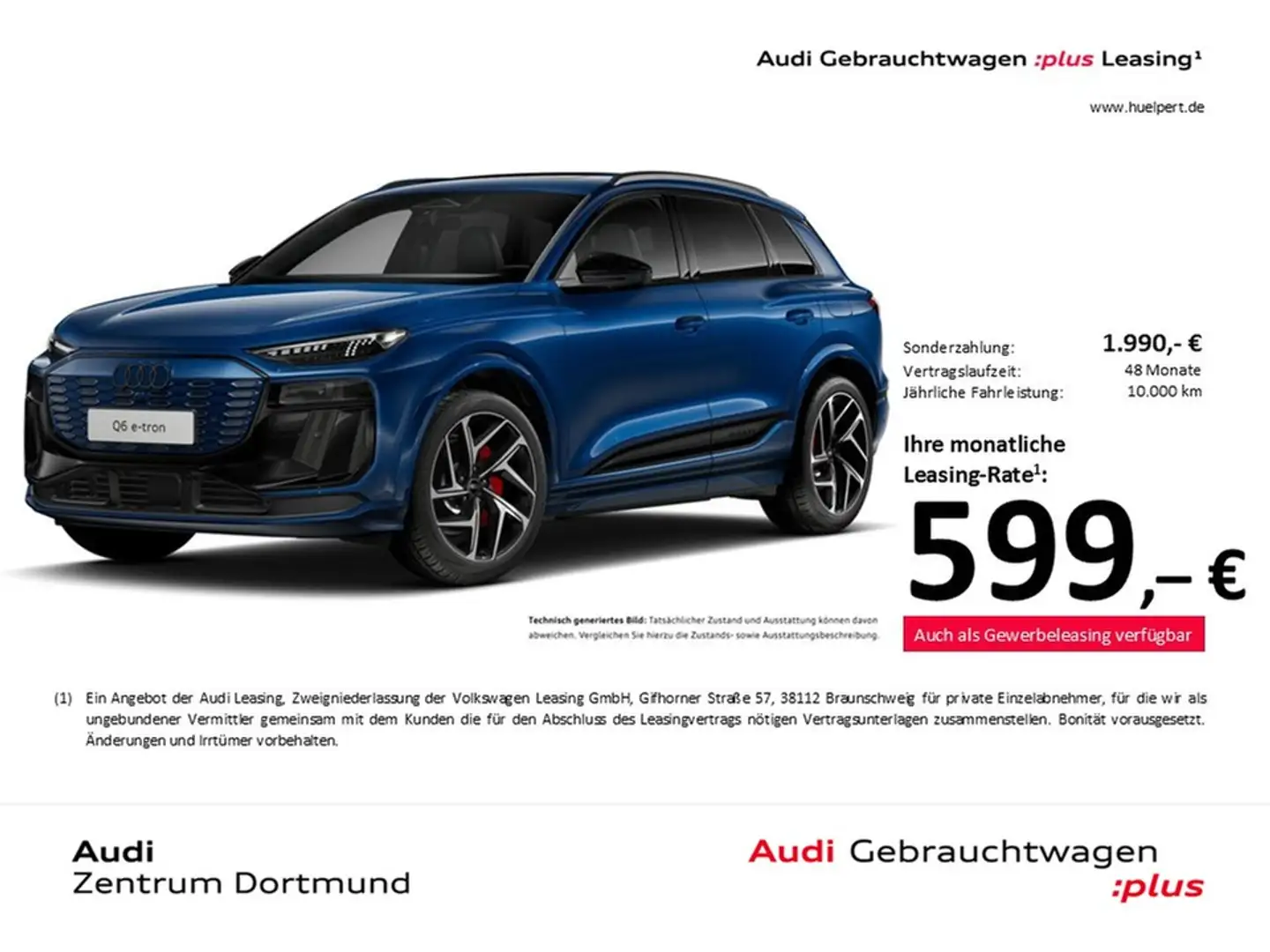 Audi Q6 e-tron quattro S LINE PANO B&O 360CAM ACC 21Z Blau - 1