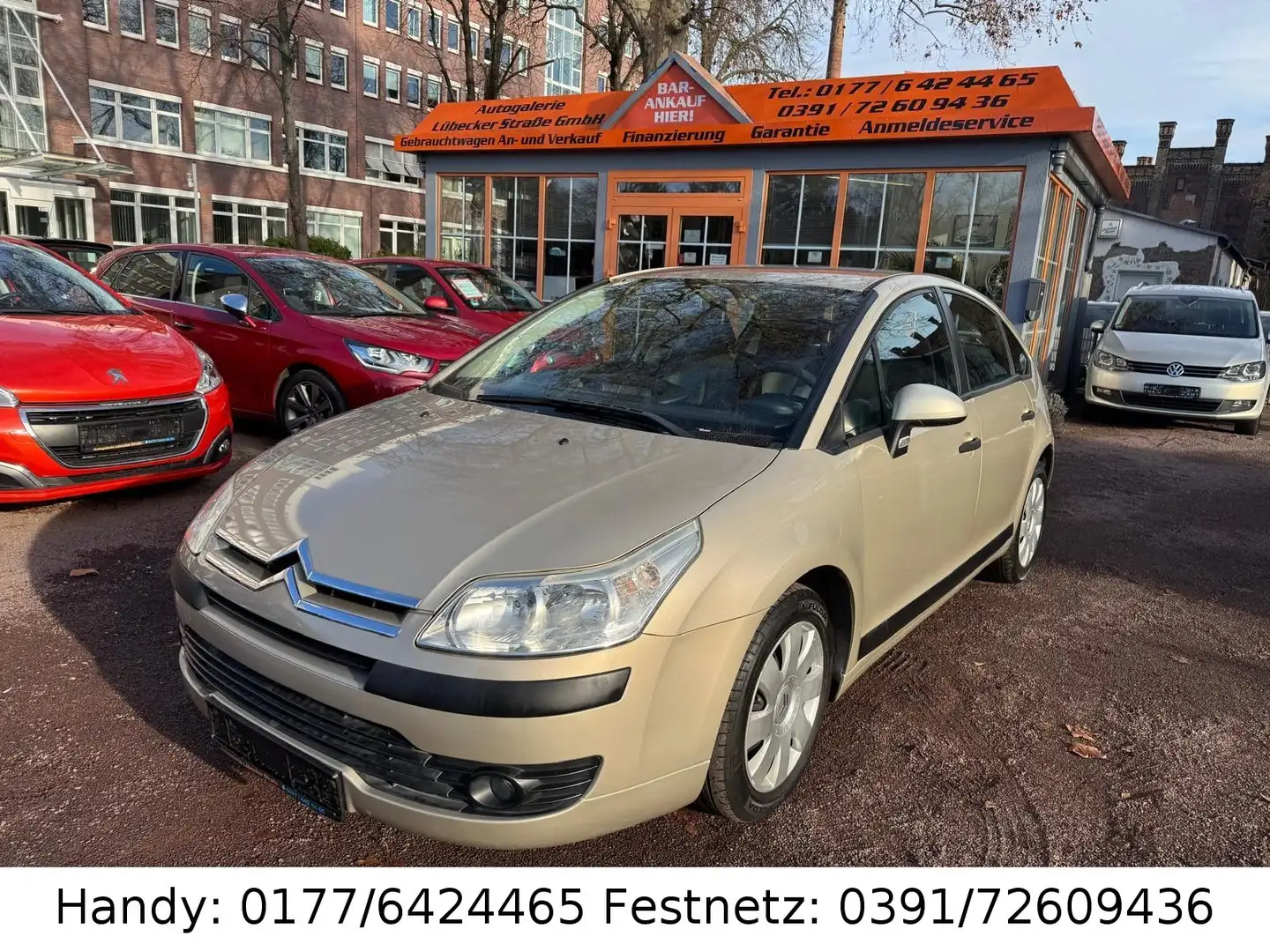 Citroen C4 1.4i 16V KLIMA/el.FH/ZV mit FB/AHK/2.HAND Gold - 1