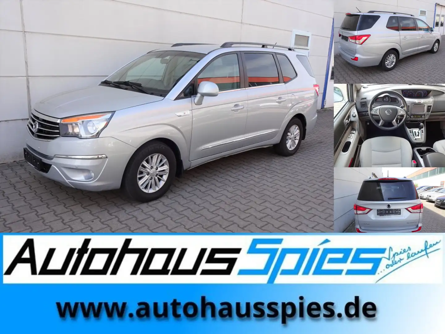 SsangYong Rodius 2,2 E-XDI 2WD Automatik EURO6 7-Sitzer Silber - 1