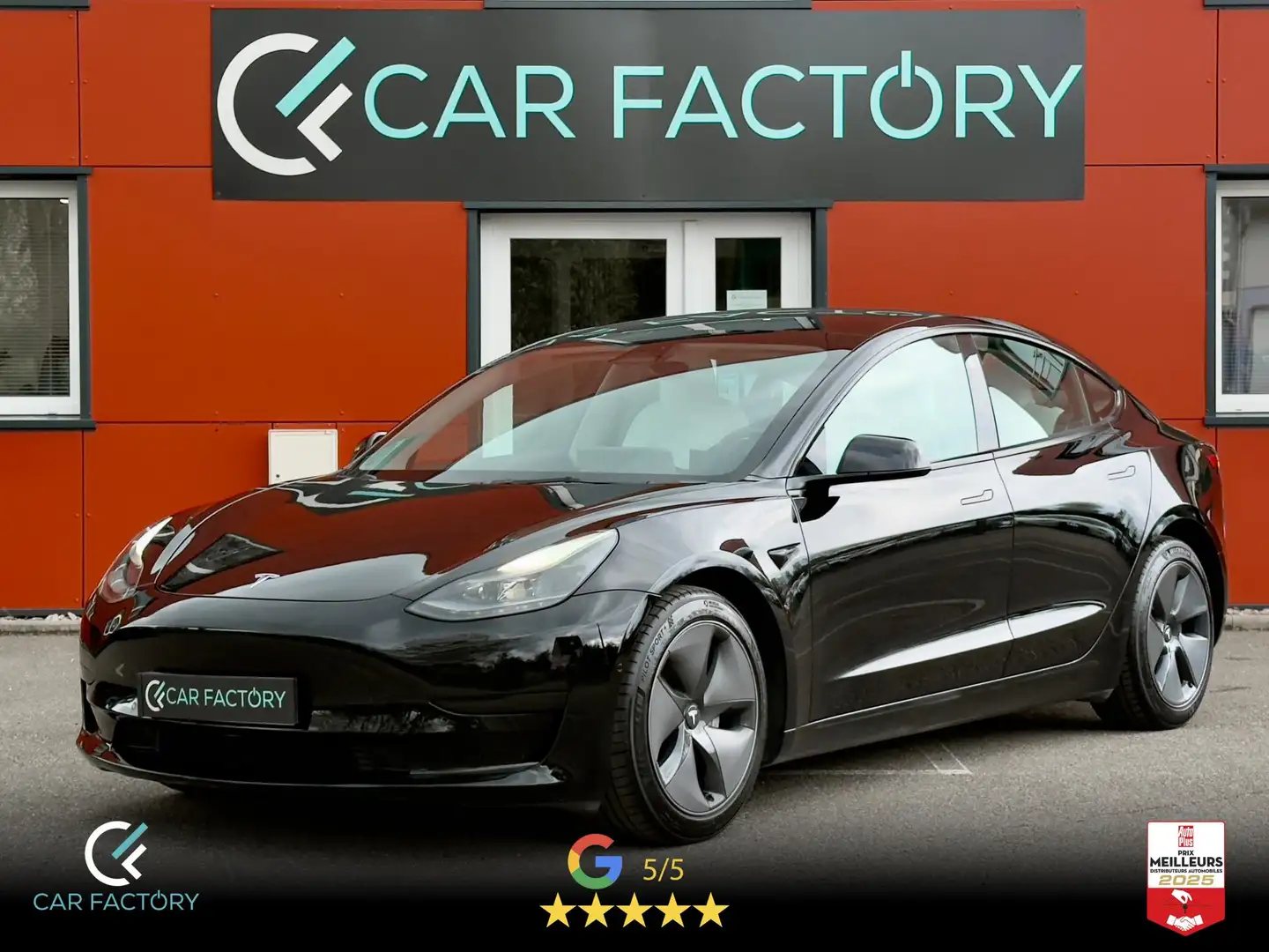 Tesla Model 3 Autopilote amélioré Cuir Blanc 1ère Main TVA récup Noir - 1