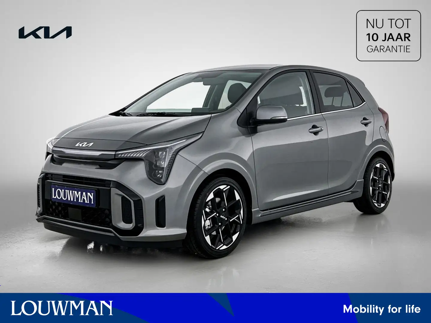 Kia Picanto 1.0 DPI GT-Line Lederen bekleding | Stoelverwarmin Grijs - 1