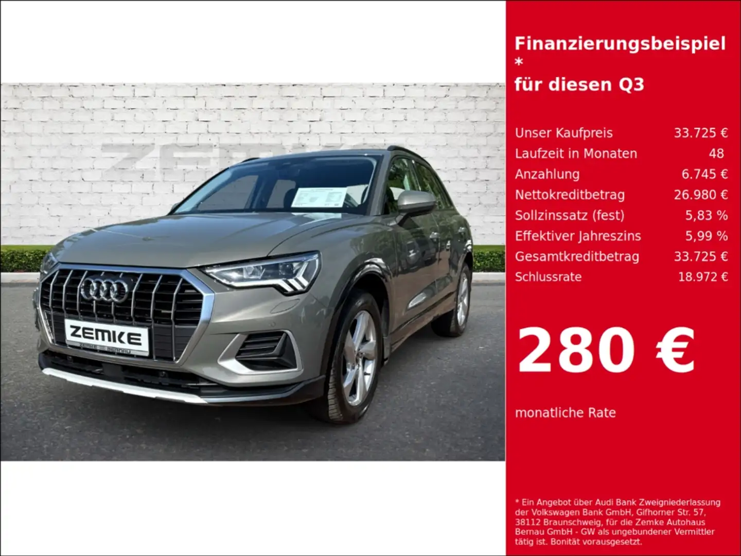 Audi Q3 35 TFSI S tronic advanced StandHZG AHK-klappbar Di Gri - 1