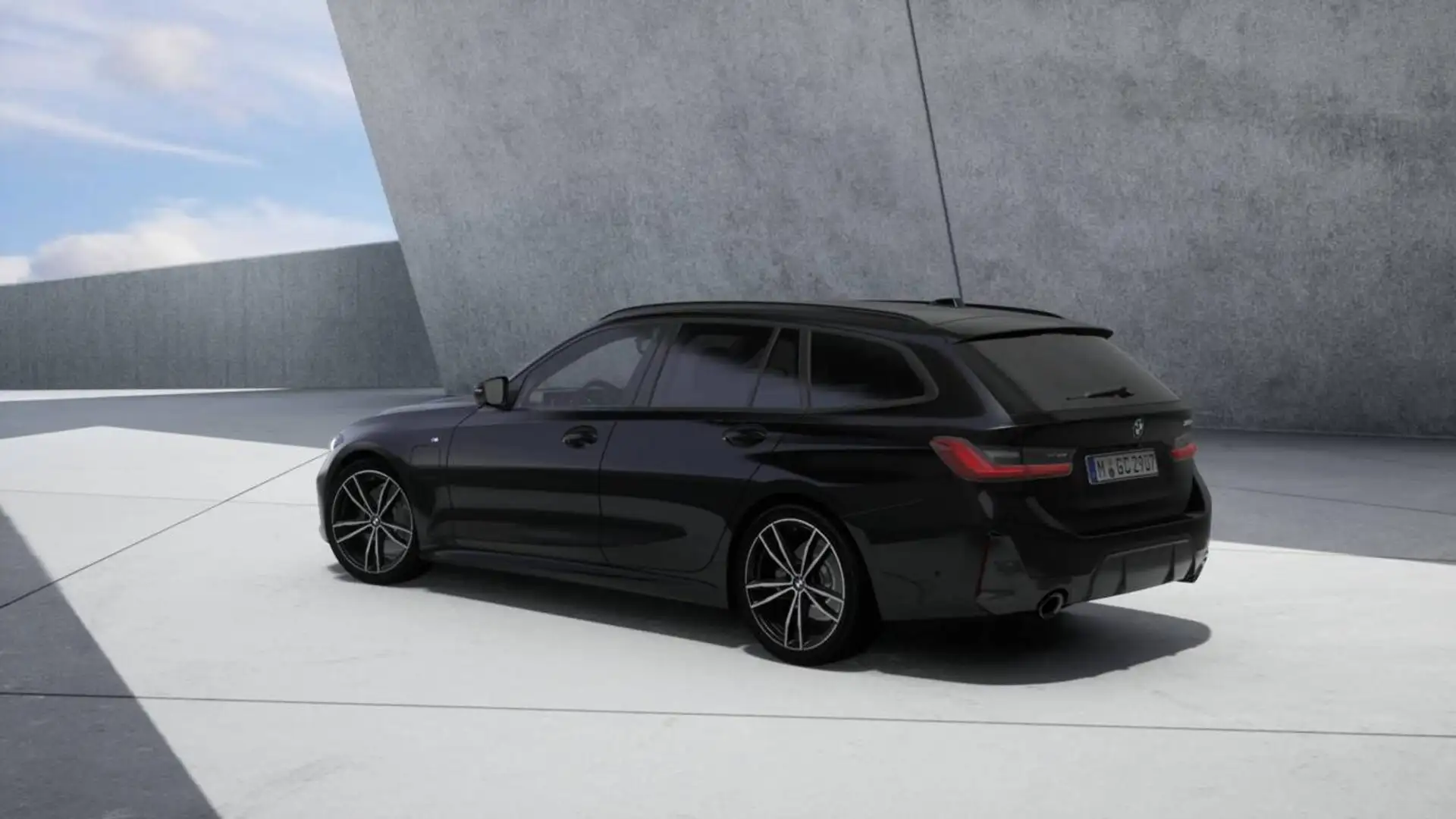 BMW 320 e Touring Msport Nero - 2