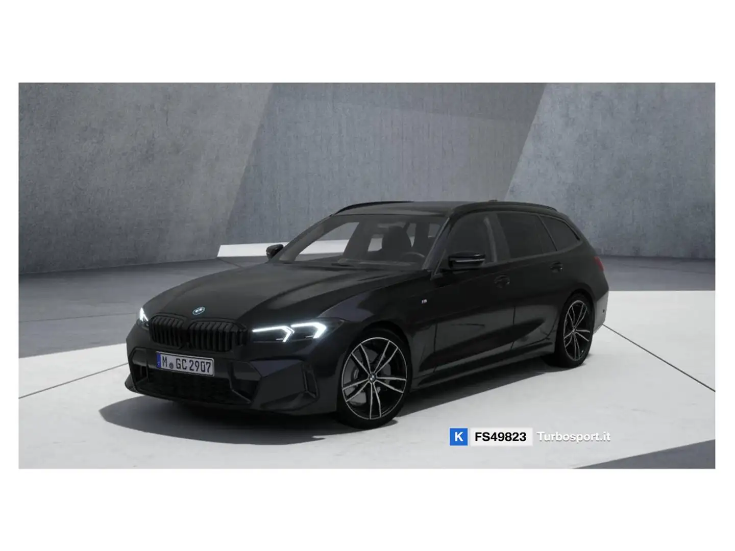 BMW 320 e Touring Msport Nero - 1